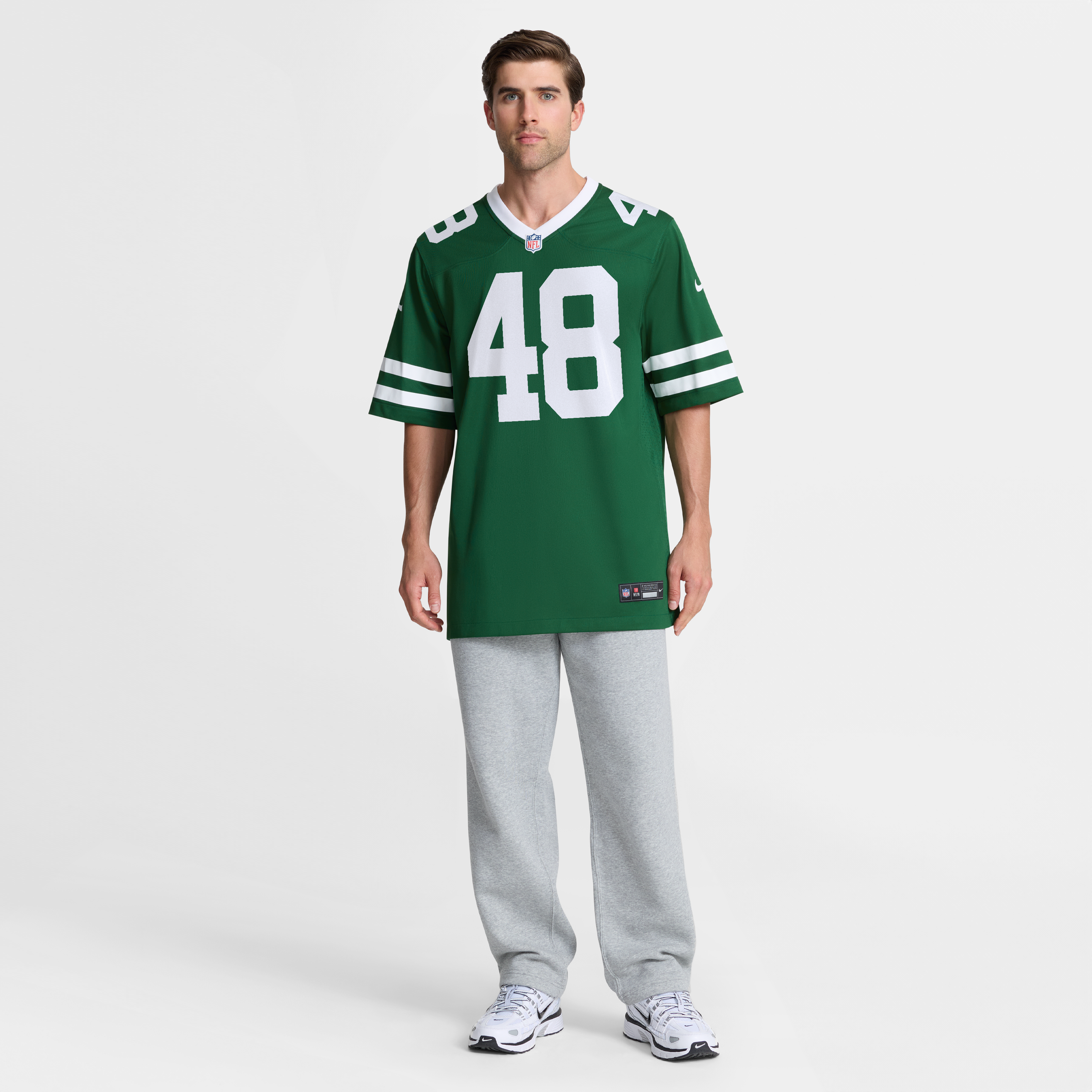 Men's Nike Jaden Keller Legacy Green New York Jets Team Game Jersey
