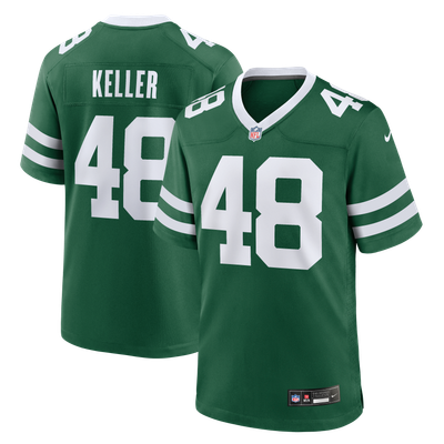 Jaden Keller New York Jets Nike Team Game Jersey - Legacy Green