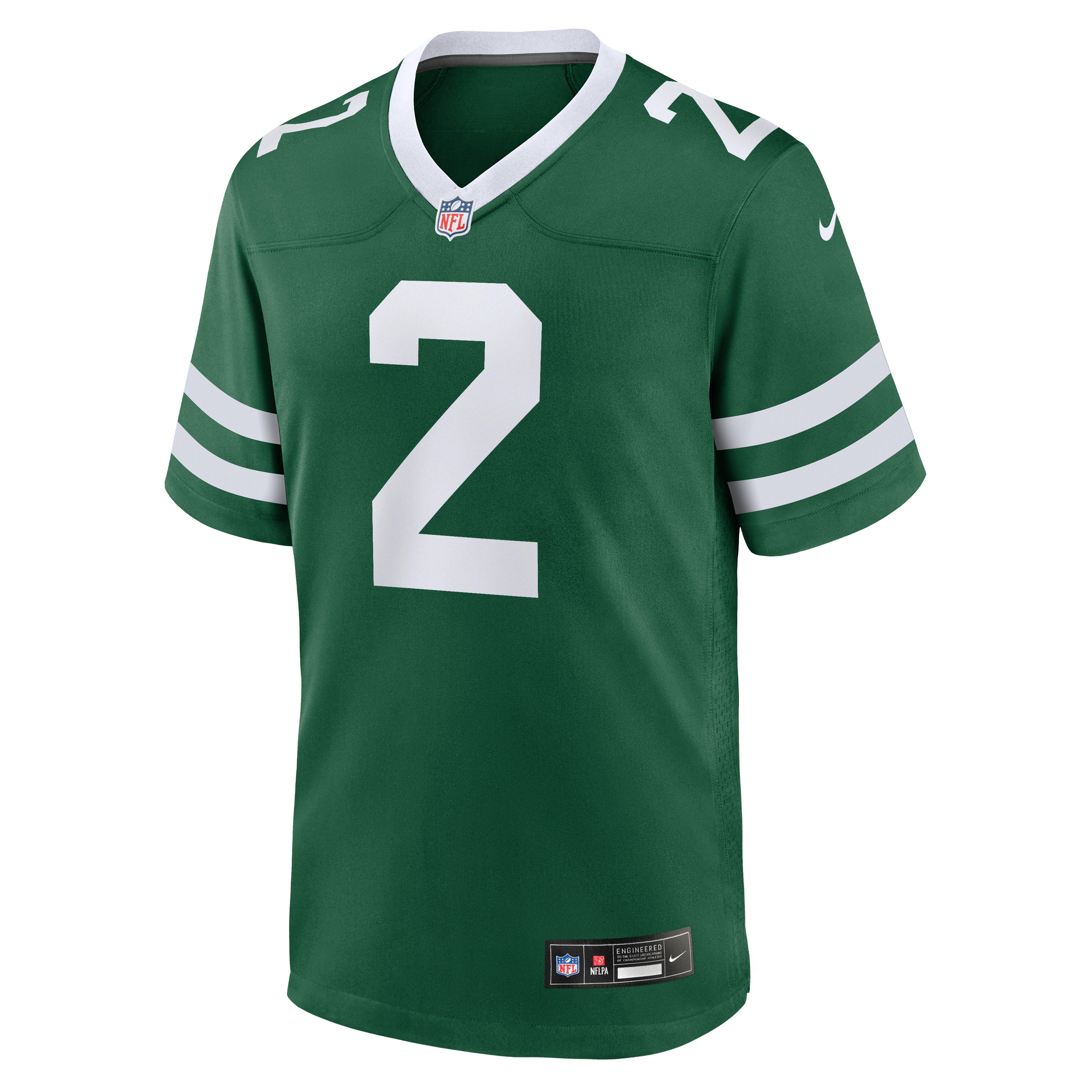 Maillot de match Nike Jarvis Brownlee Jr. Legacy vert pour homme, New York Jets