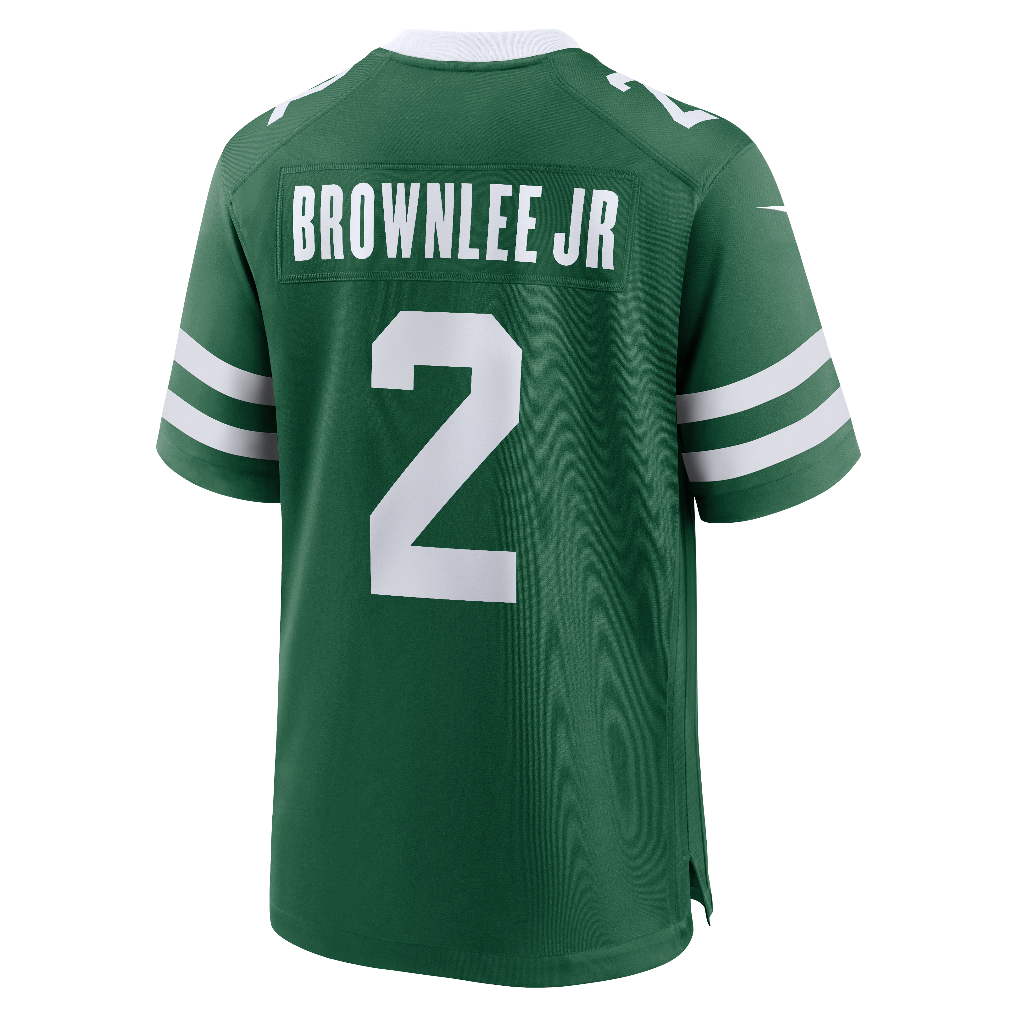 Maillot de match Nike Jarvis Brownlee Jr. Legacy vert pour homme, New York Jets