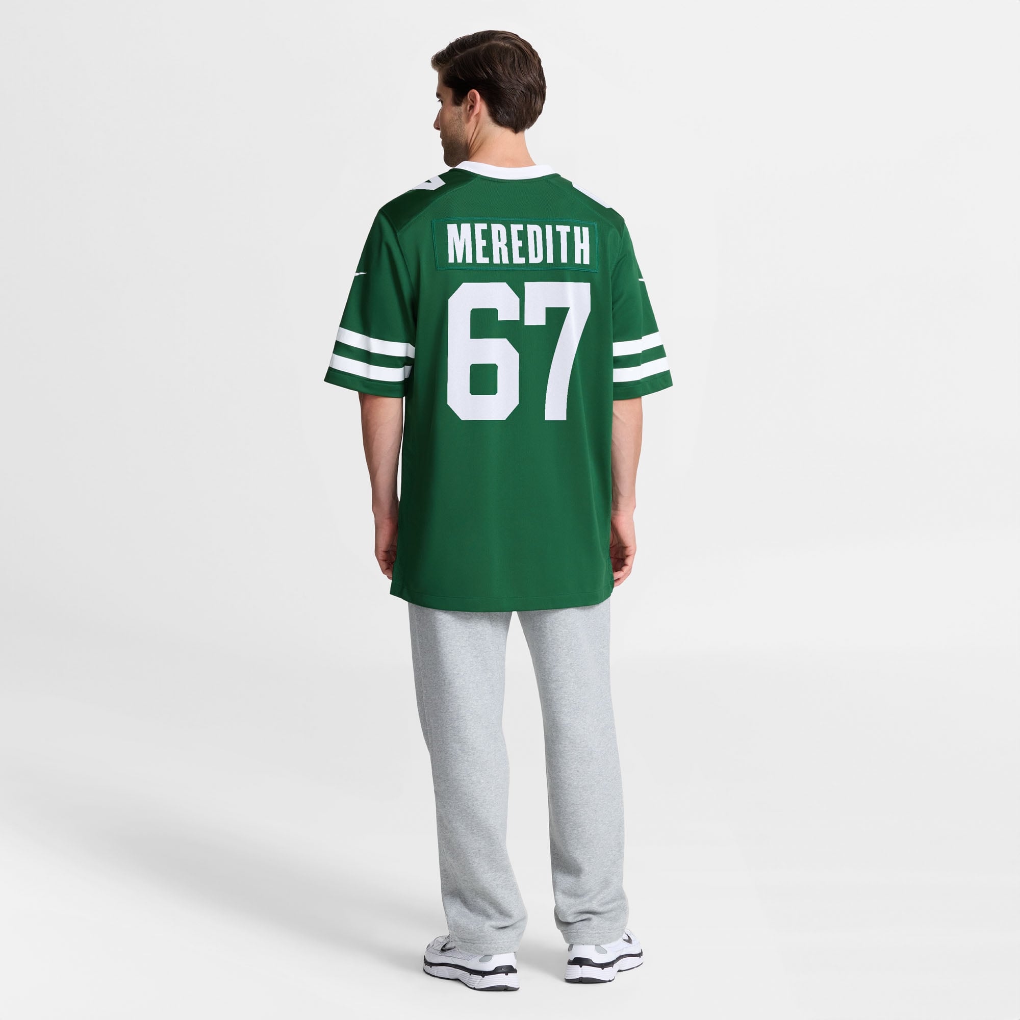 Maillot de match Nike Jordan Meredith Legacy vert pour homme, New York Jets