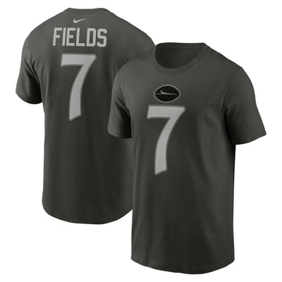 Justin Fields New York Jets Nike Rivalries Collection Player Name & Number T-Shirt - Green