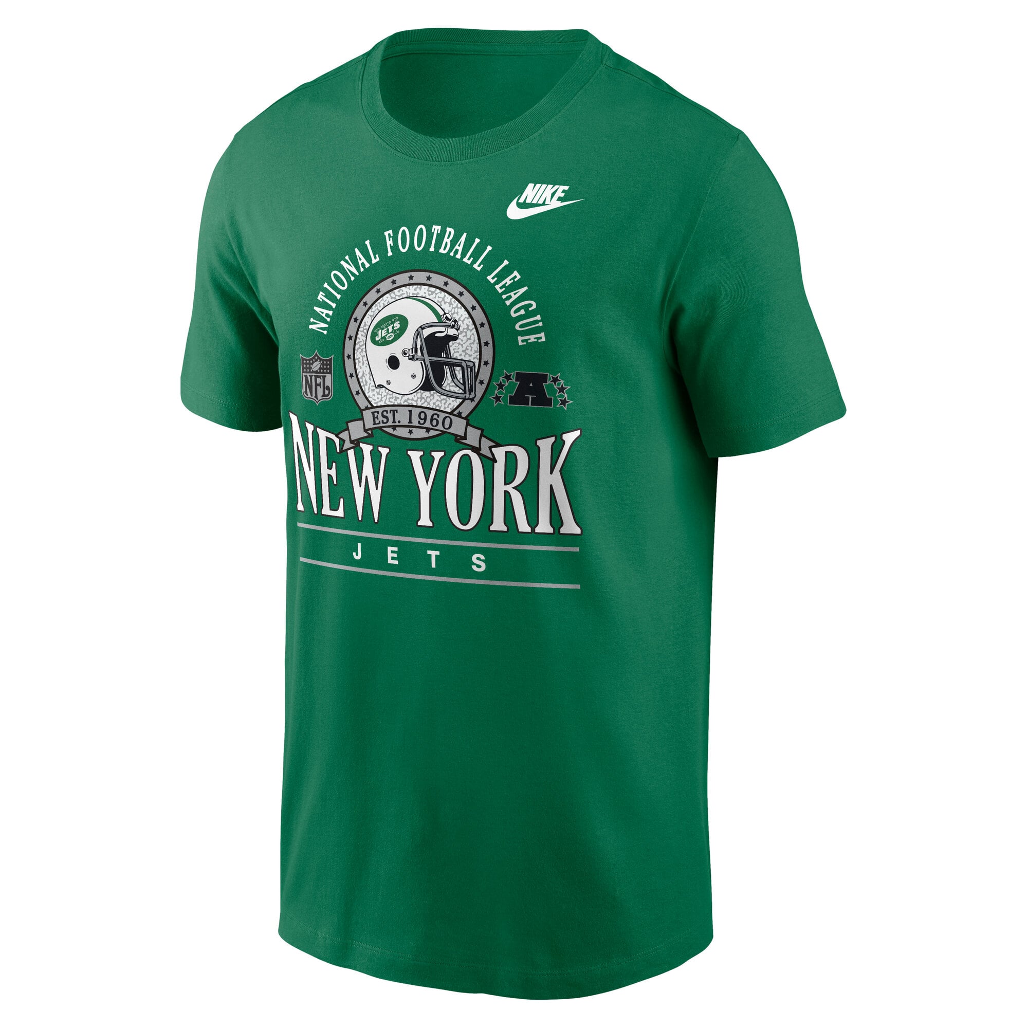 T-shirt en coton essentiel Nike vert Kelly pour homme, New York Jets Rewind Team Spirit.