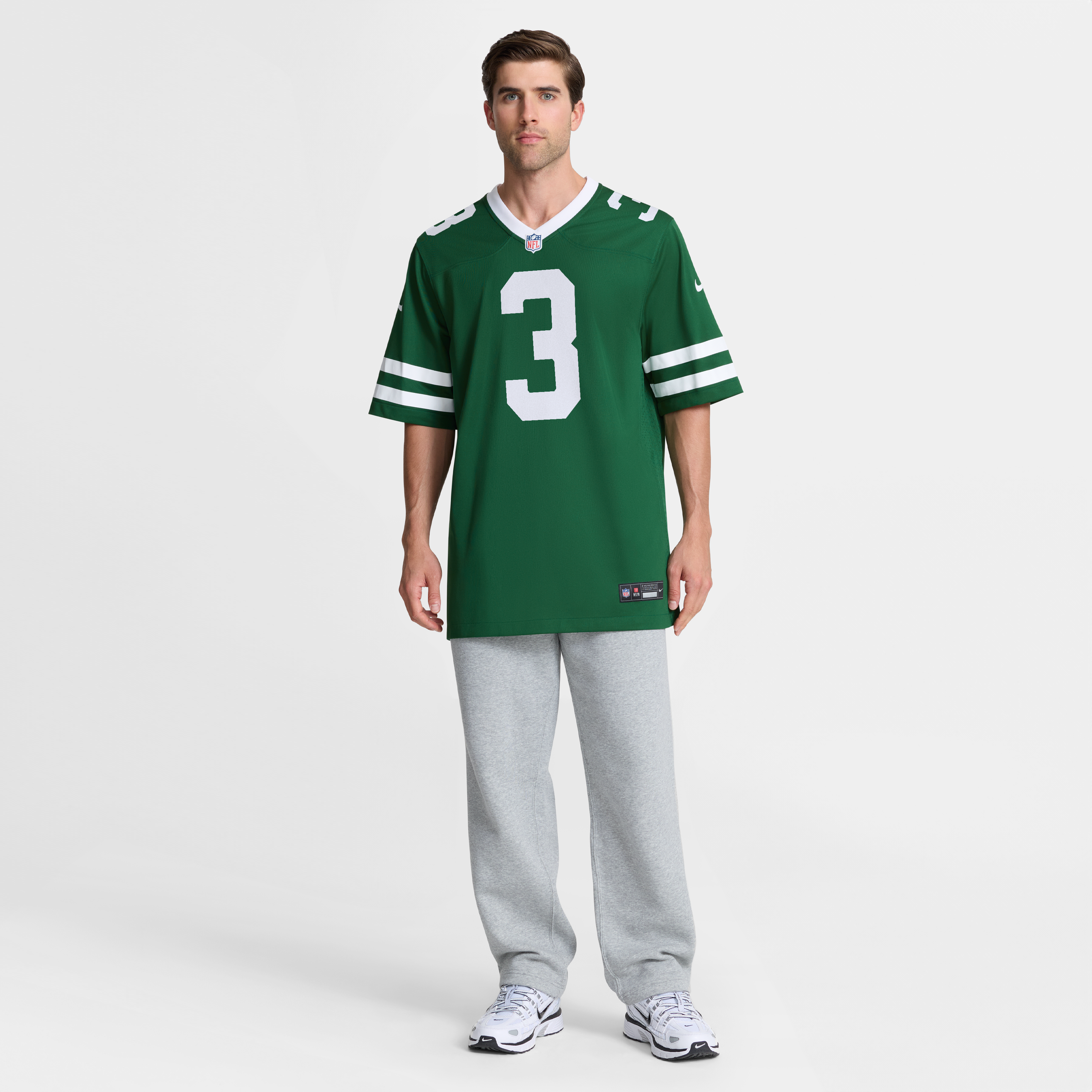 Maillot de match Nike Kene Nwangwu Legacy Green pour homme, New York Jets