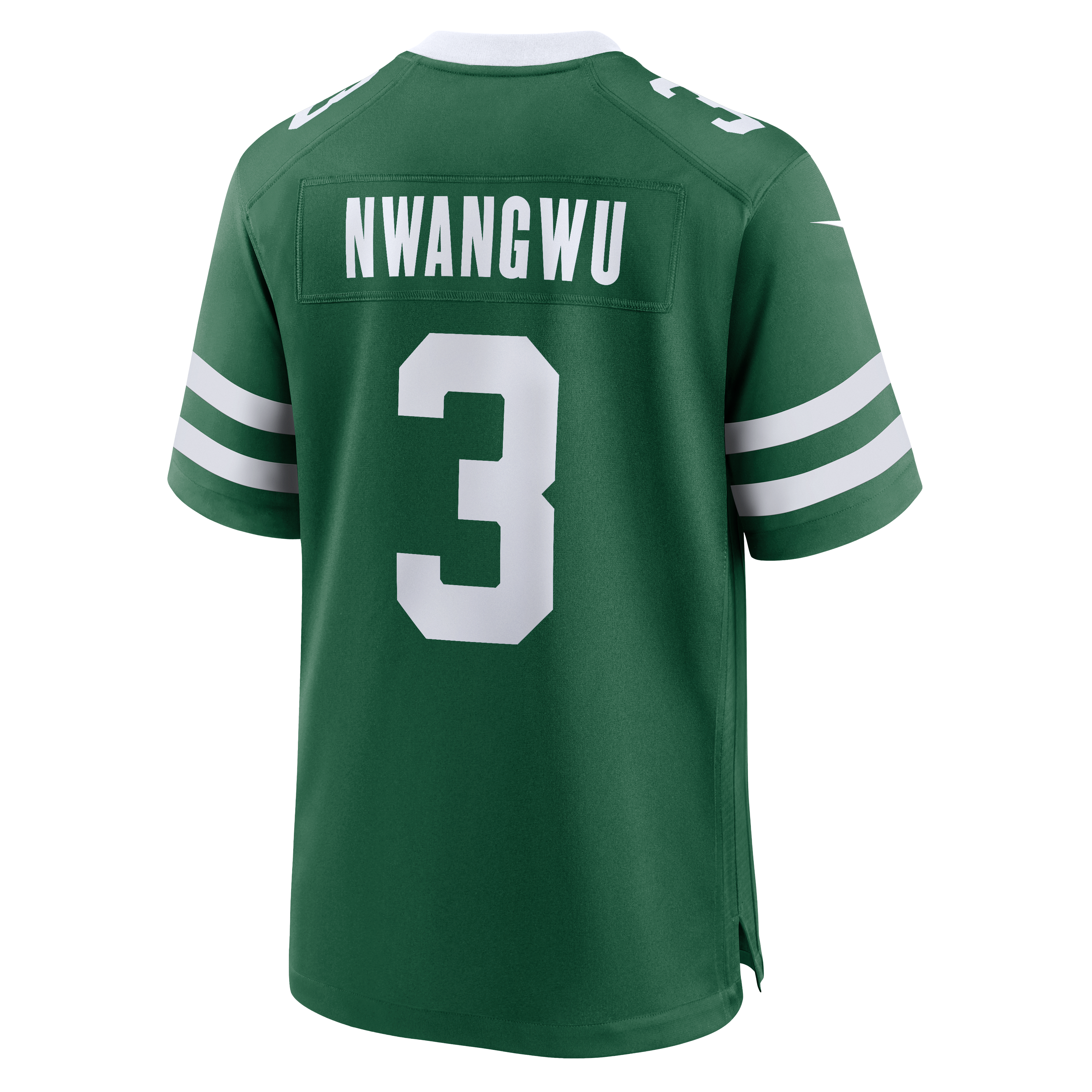 Maillot de match Nike Kene Nwangwu Legacy Green pour homme, New York Jets