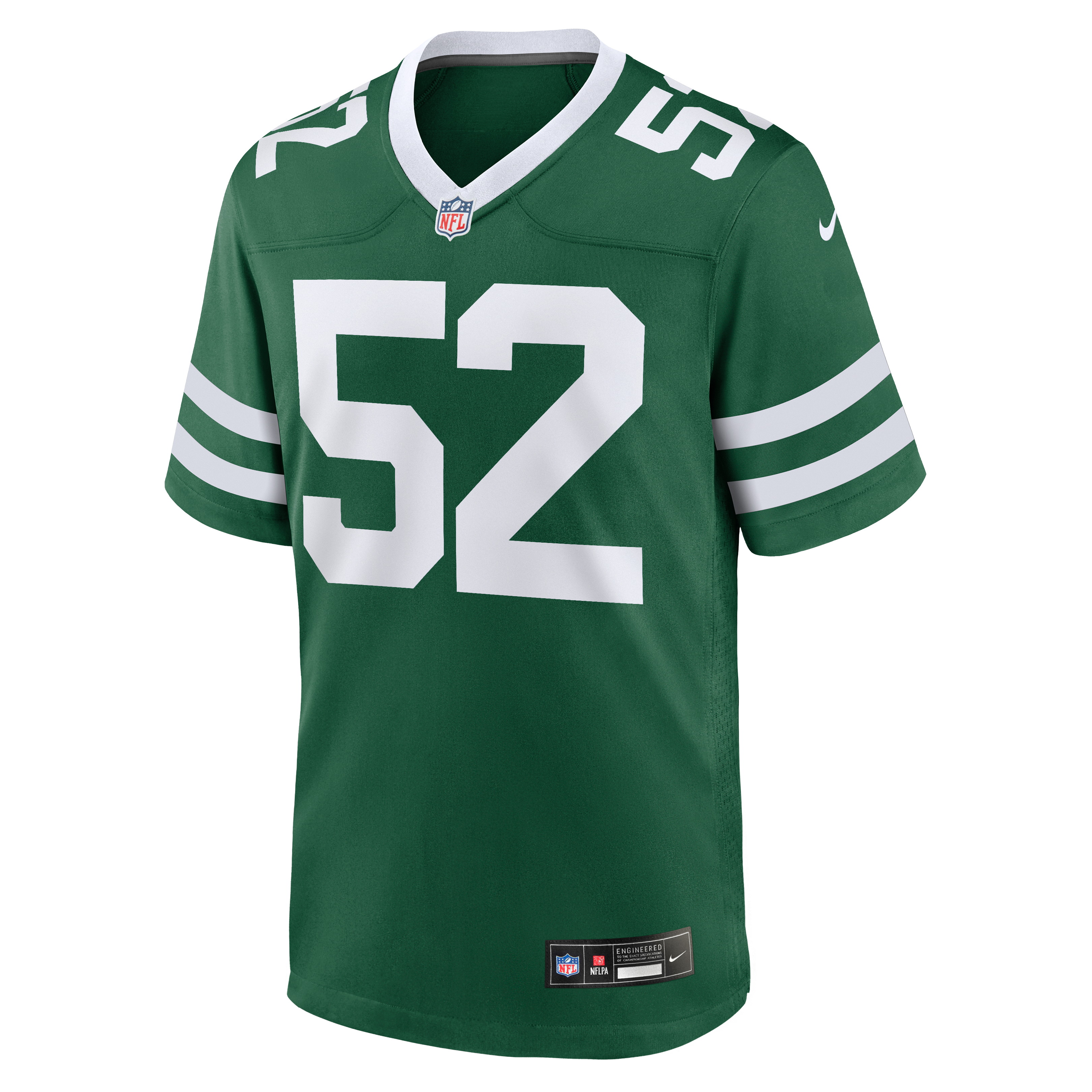 Maillot de match Nike Kingsley Enagbare Legacy Green pour homme, New York Jets.