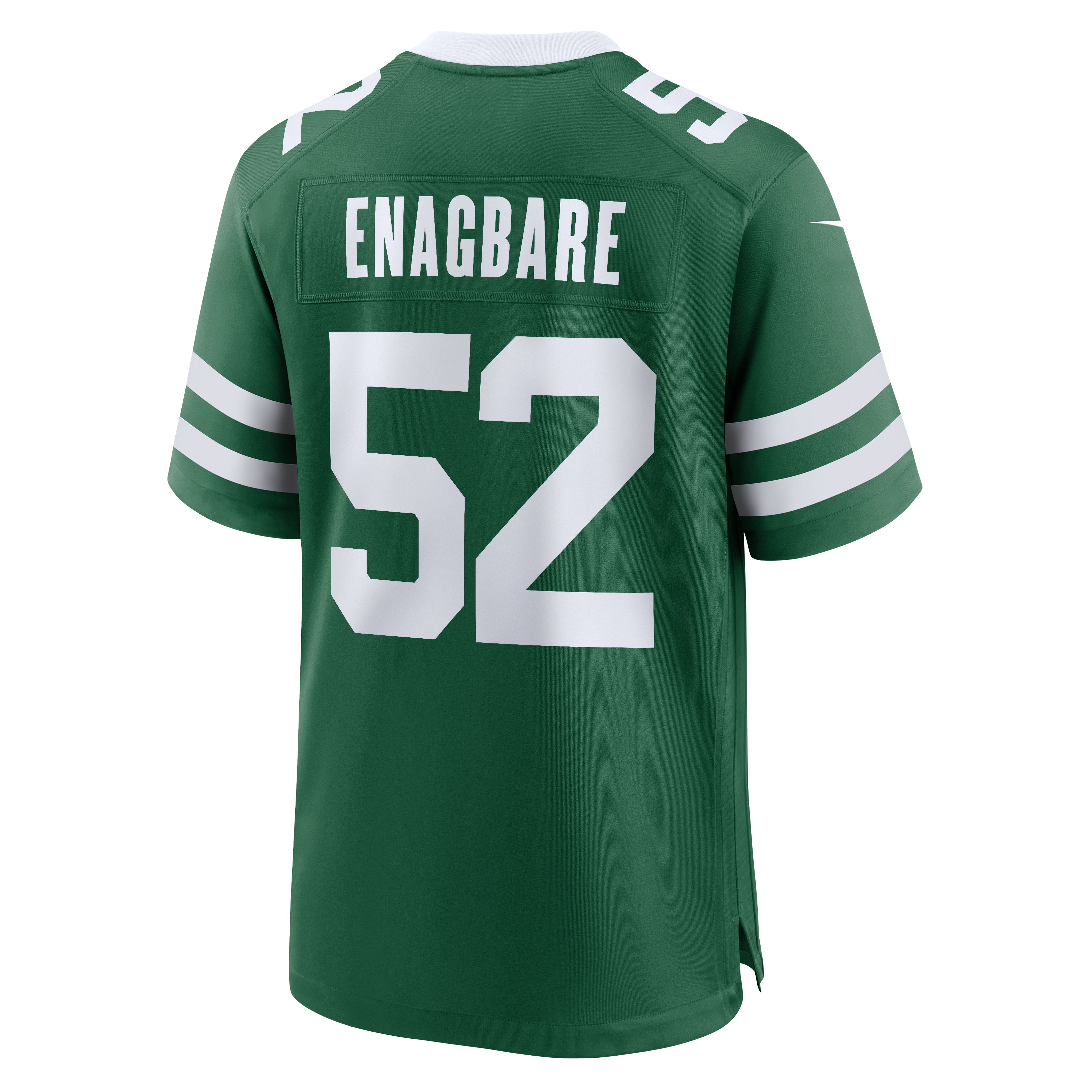 Maillot de match Nike Kingsley Enagbare Legacy Green pour homme, New York Jets.