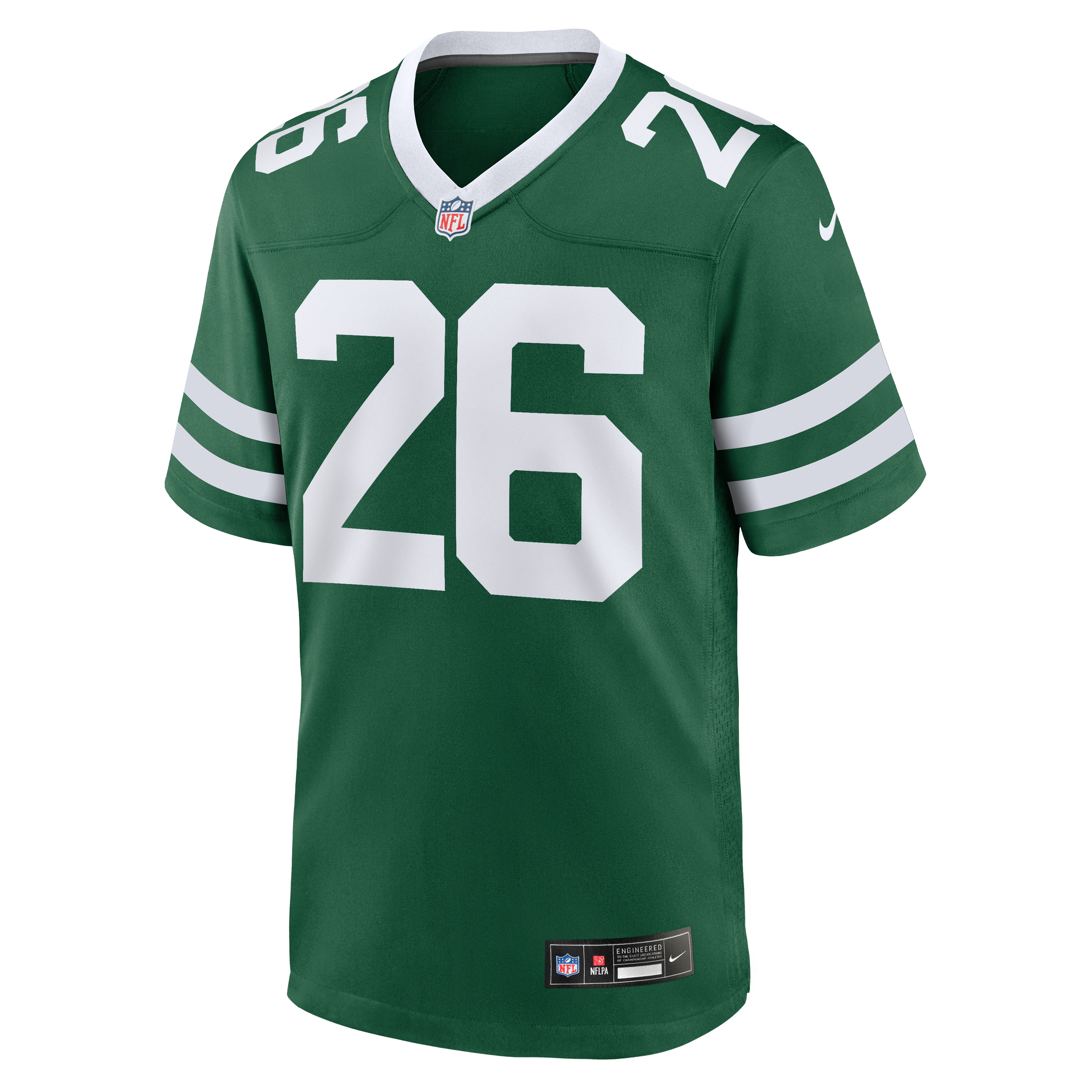 Maillot de match Nike Nahshon Wright Legacy Green pour homme, New York Jets