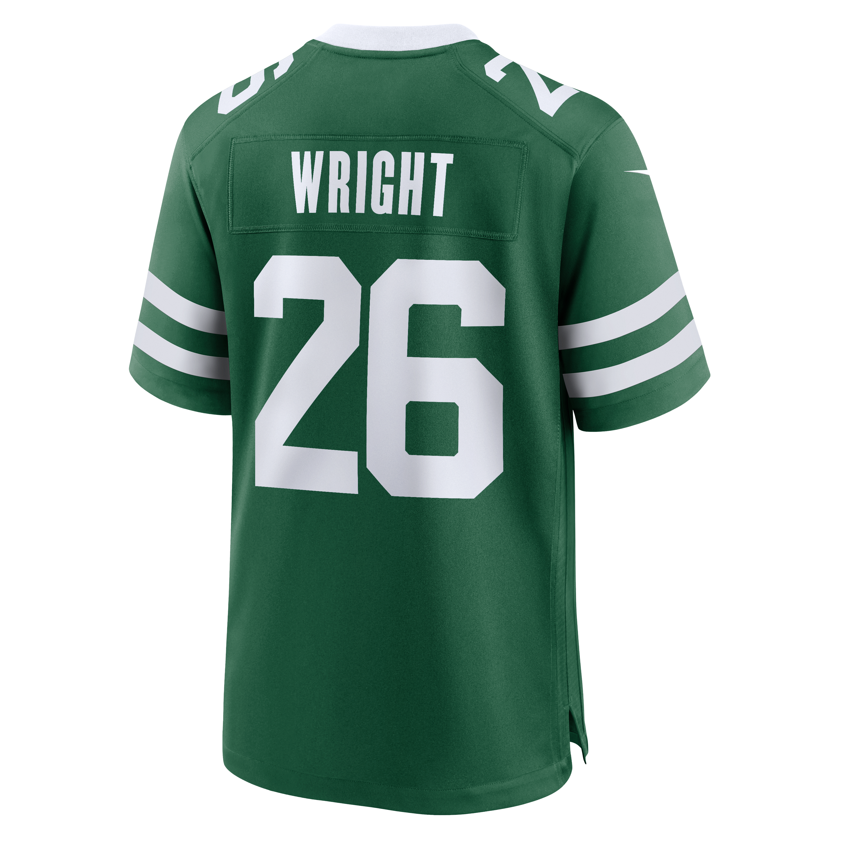 Maillot de match Nike Nahshon Wright Legacy Green pour homme, New York Jets