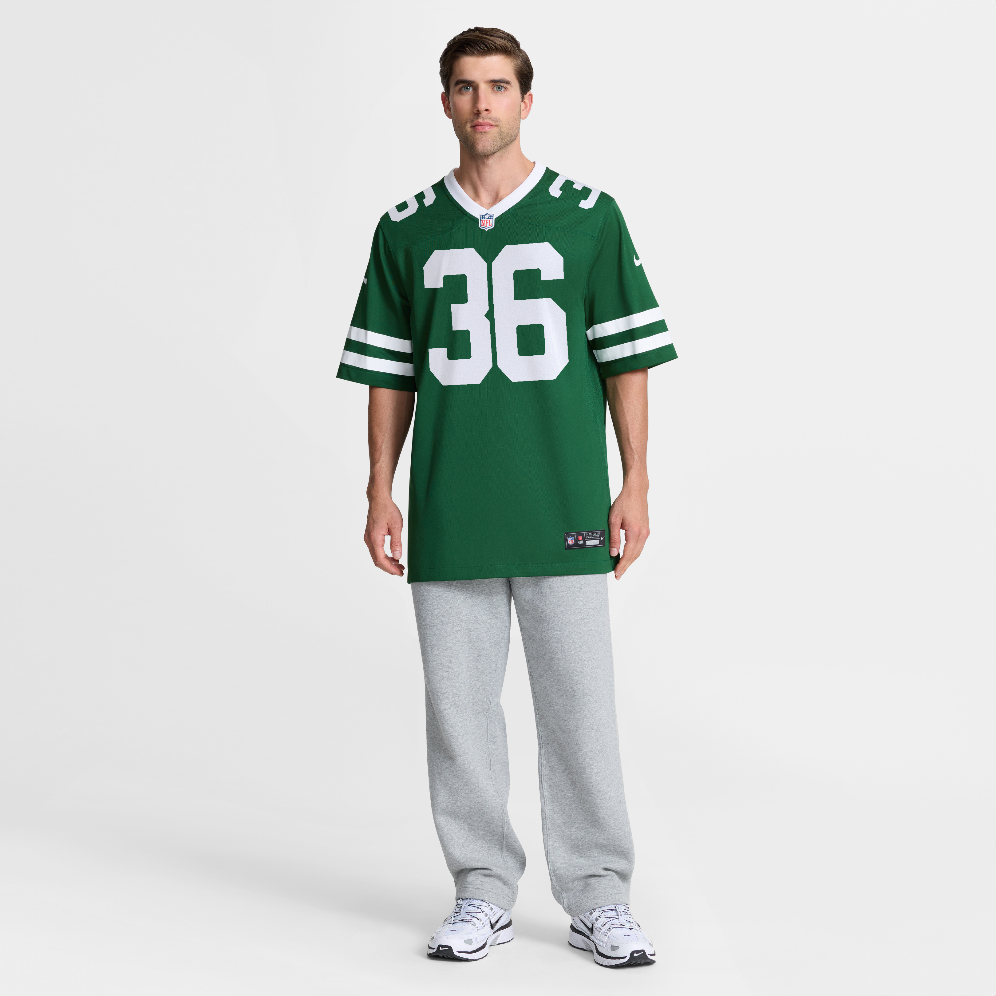 Maillot de match Nike Nate Lynn Legacy vert des New York Jets pour homme