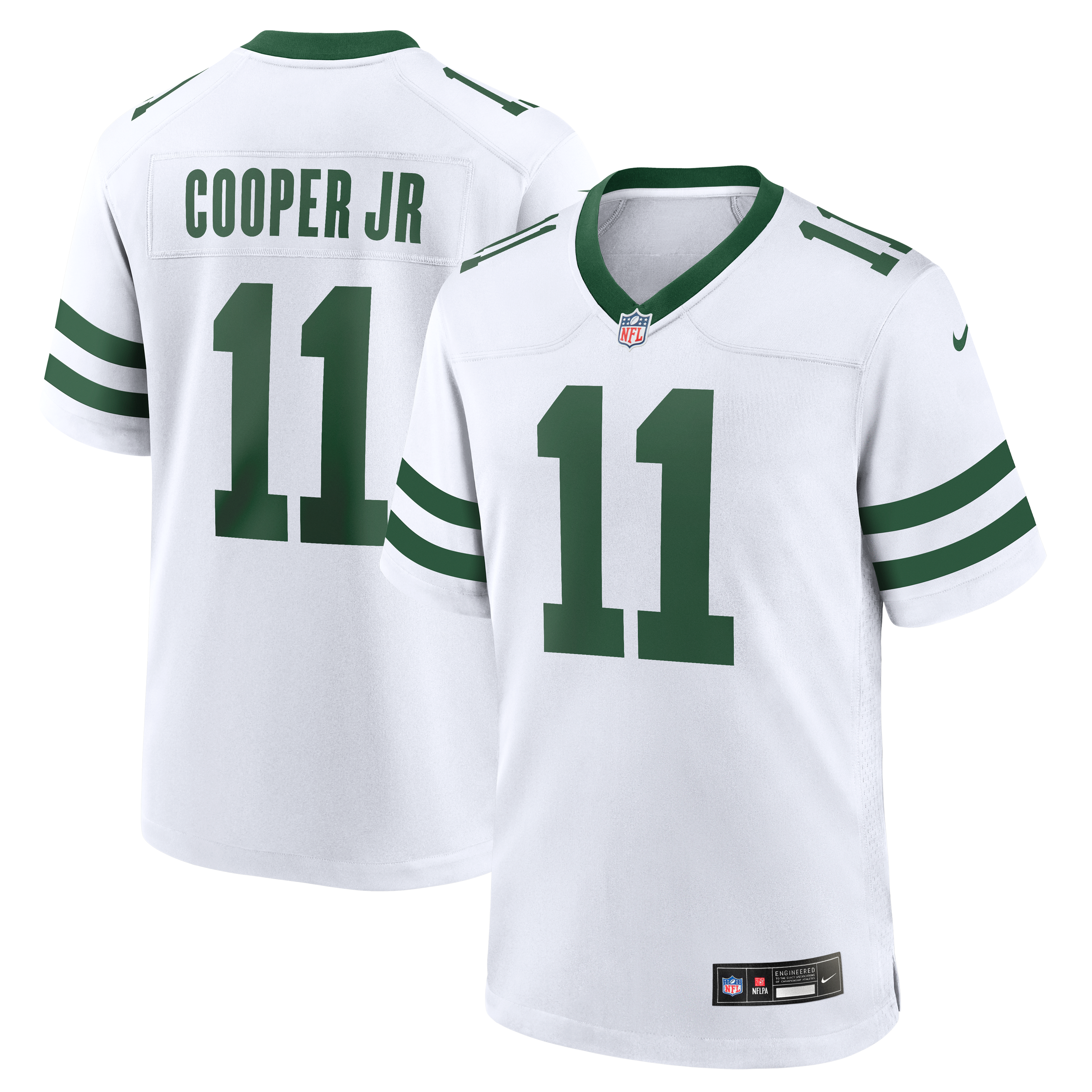 Maillot de match Nike Omar Cooper Jr. Legacy blanc des New York Jets pour homme