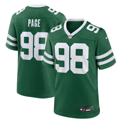 Payton Page New York Jets Nike Team Game Jersey - Legacy Green