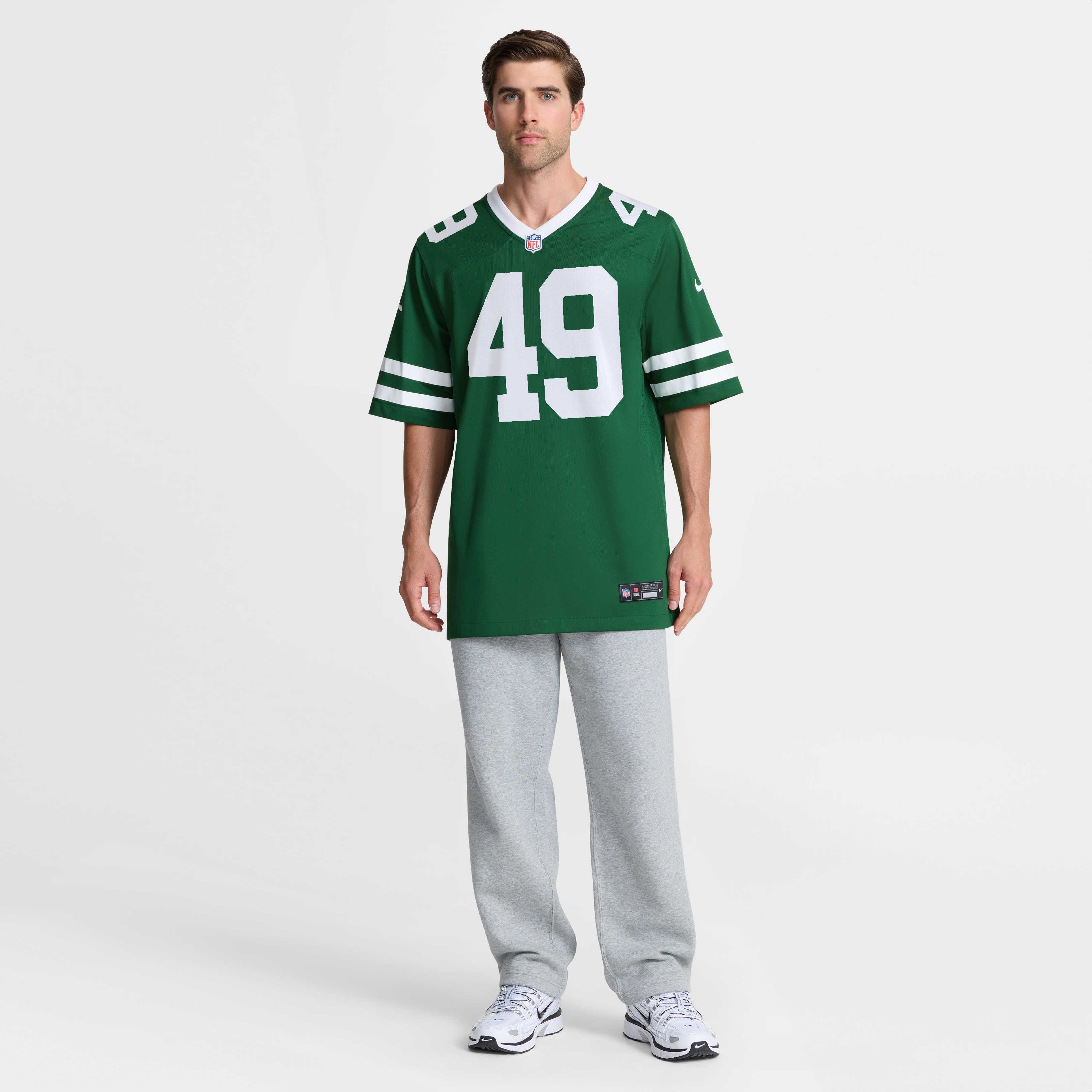 Maillot de match Nike Trevin Wallace Legacy Green des New York Jets pour homme