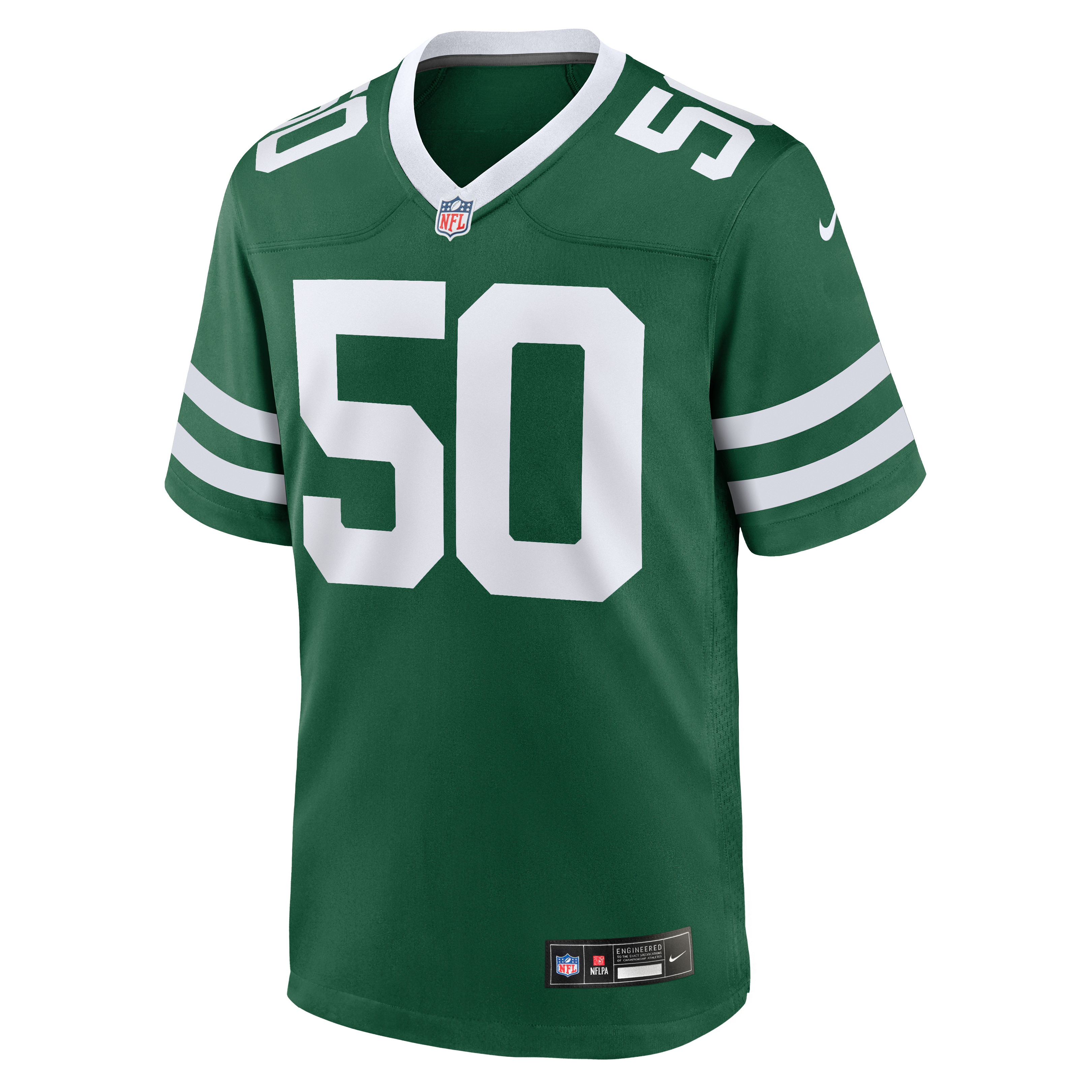 Maillot de match Nike Troy Reeder Legacy Green pour homme, New York Jets