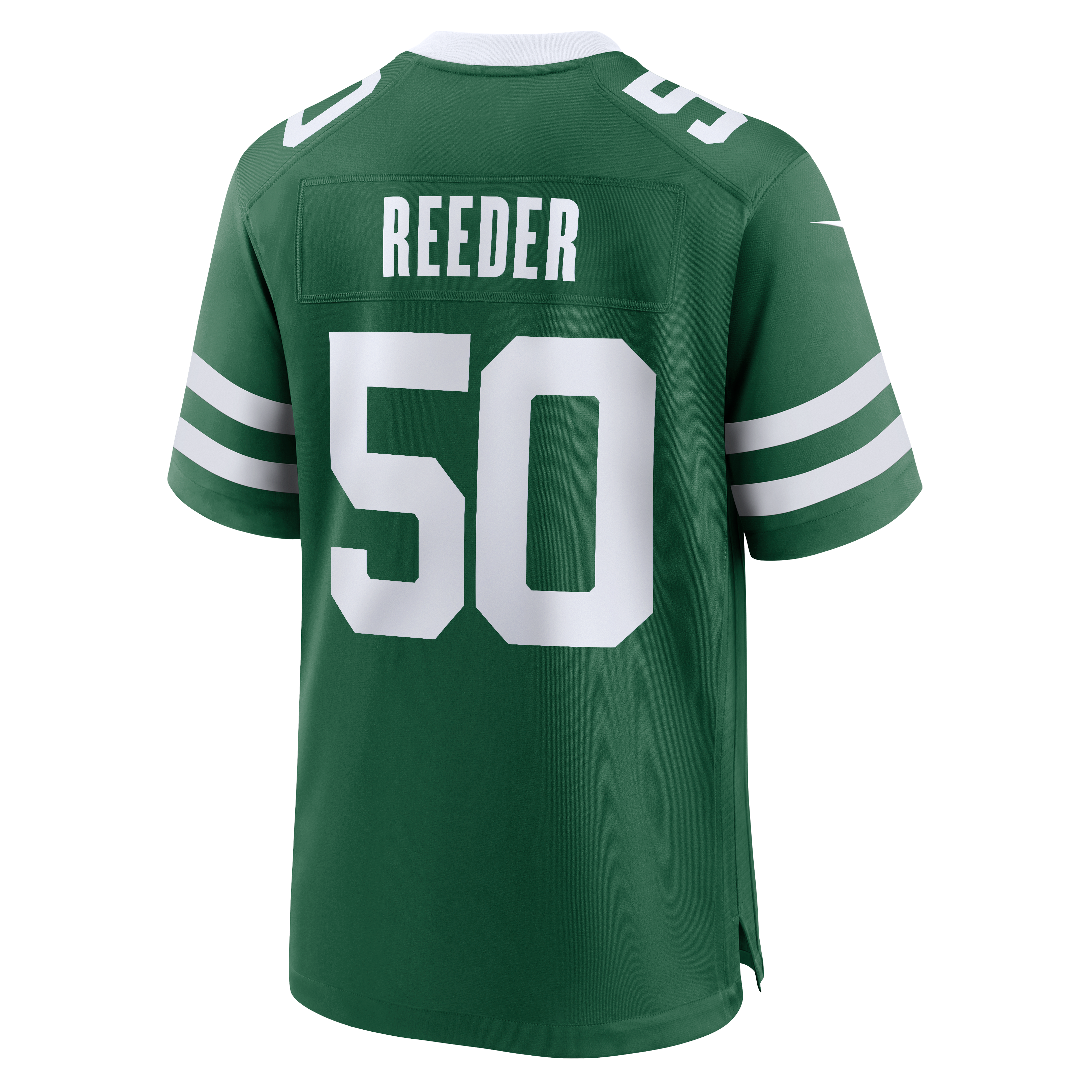 Maillot de match Nike Troy Reeder Legacy Green pour homme, New York Jets