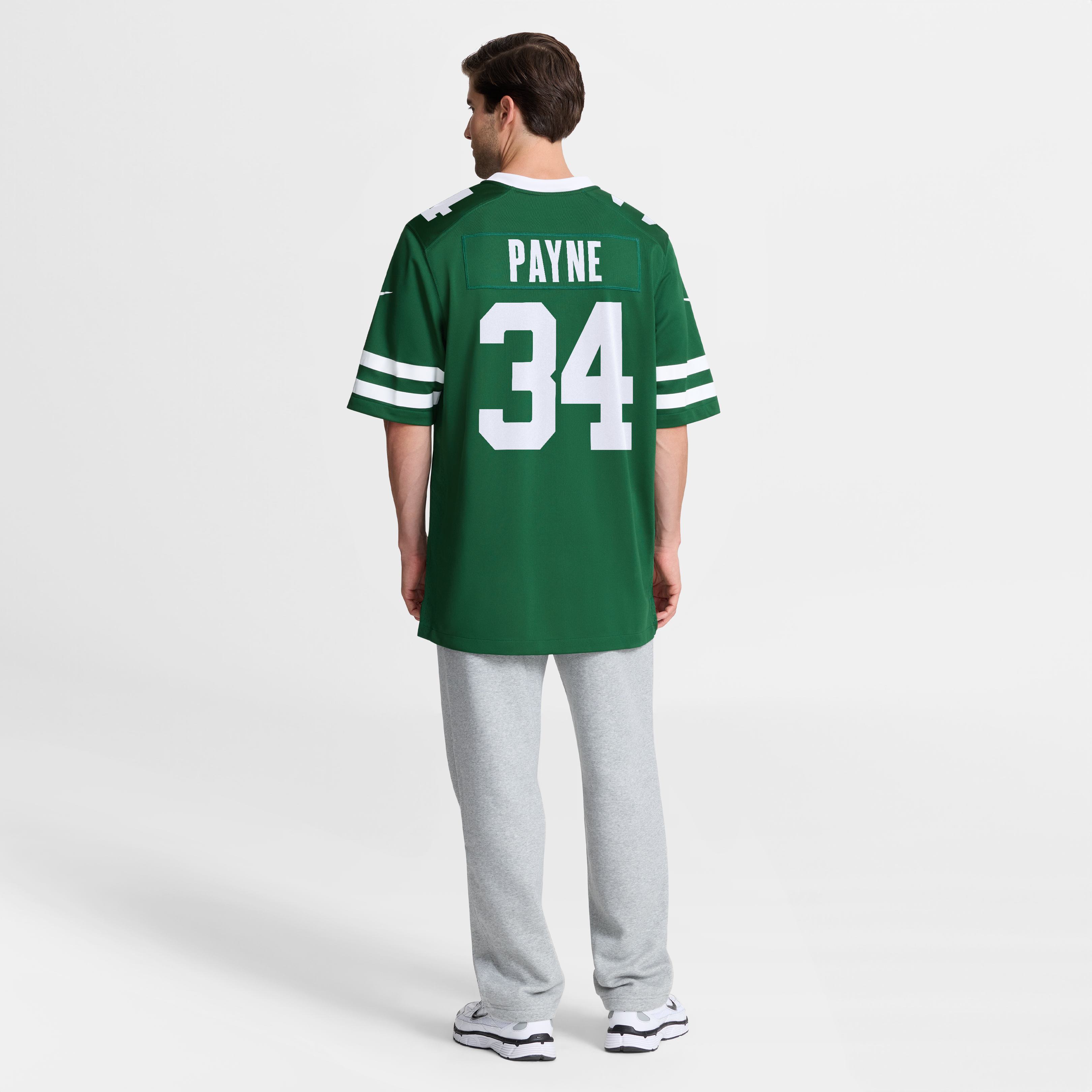 Maillot de match Nike VJ Payne Legacy vert pour homme, New York Jets