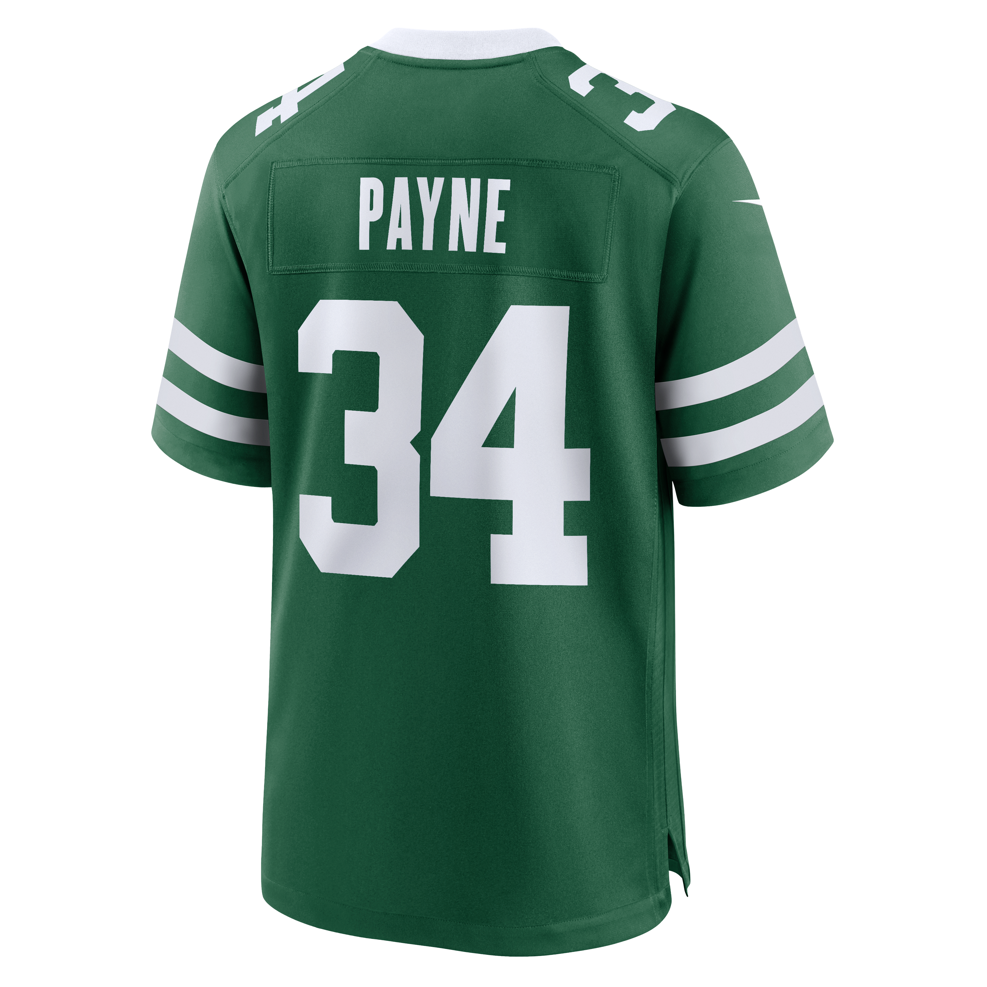 Maillot de match Nike VJ Payne Legacy vert pour homme, New York Jets