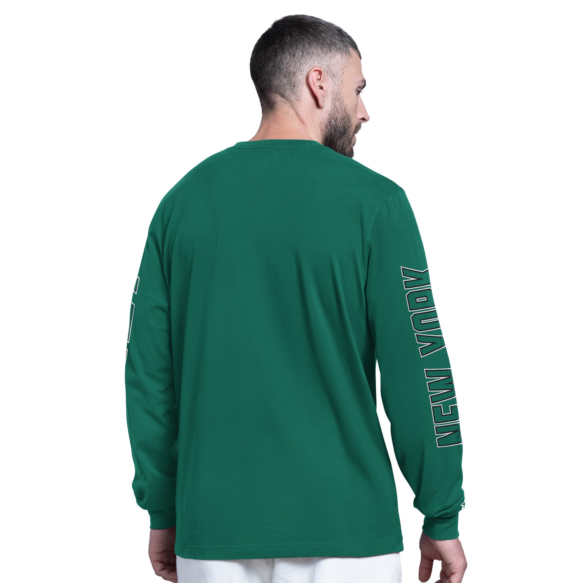 T-shirt à manches longues Starter Green New York Jets Clutch Hit II pour homme
