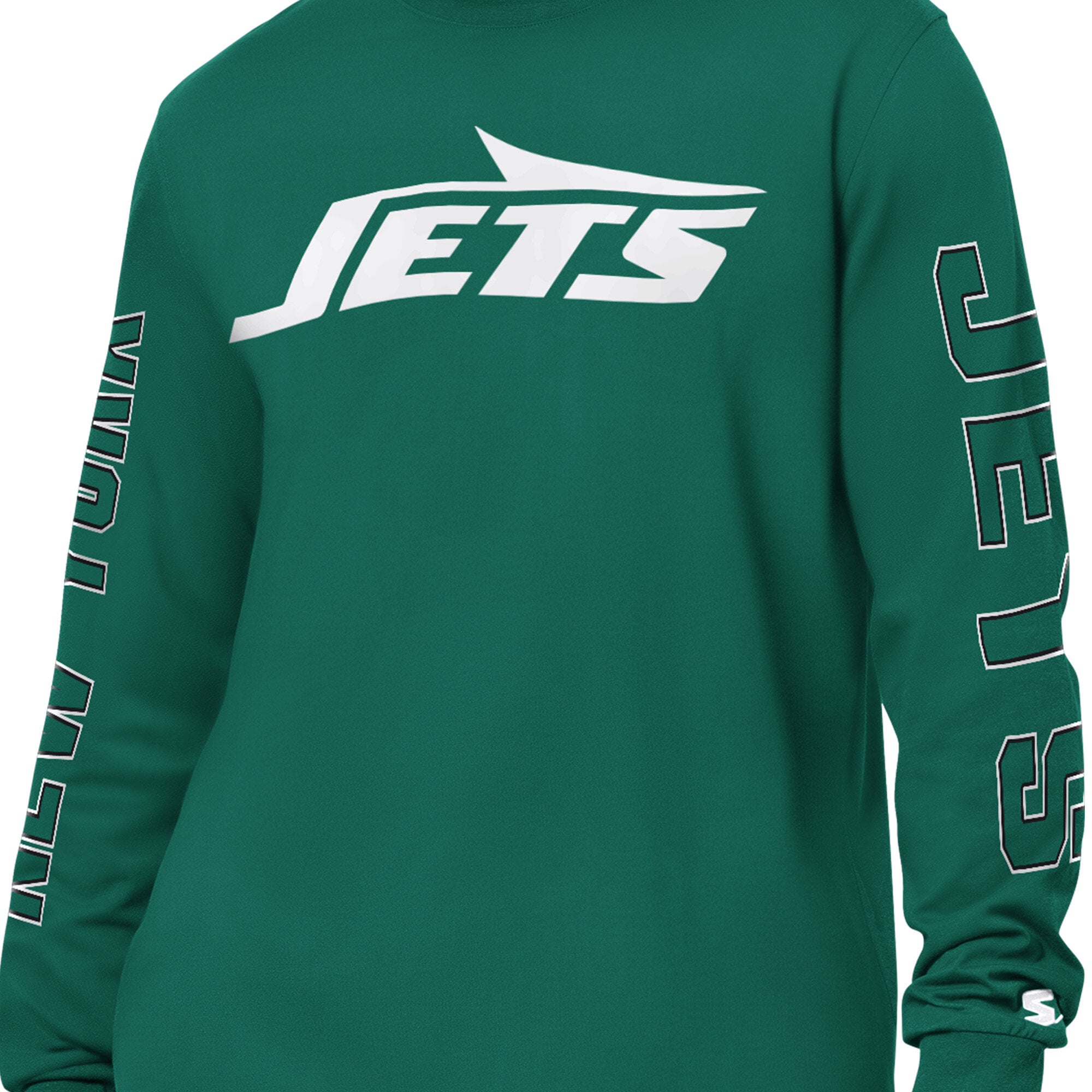 T-shirt à manches longues Starter Green New York Jets Clutch Hit II pour homme