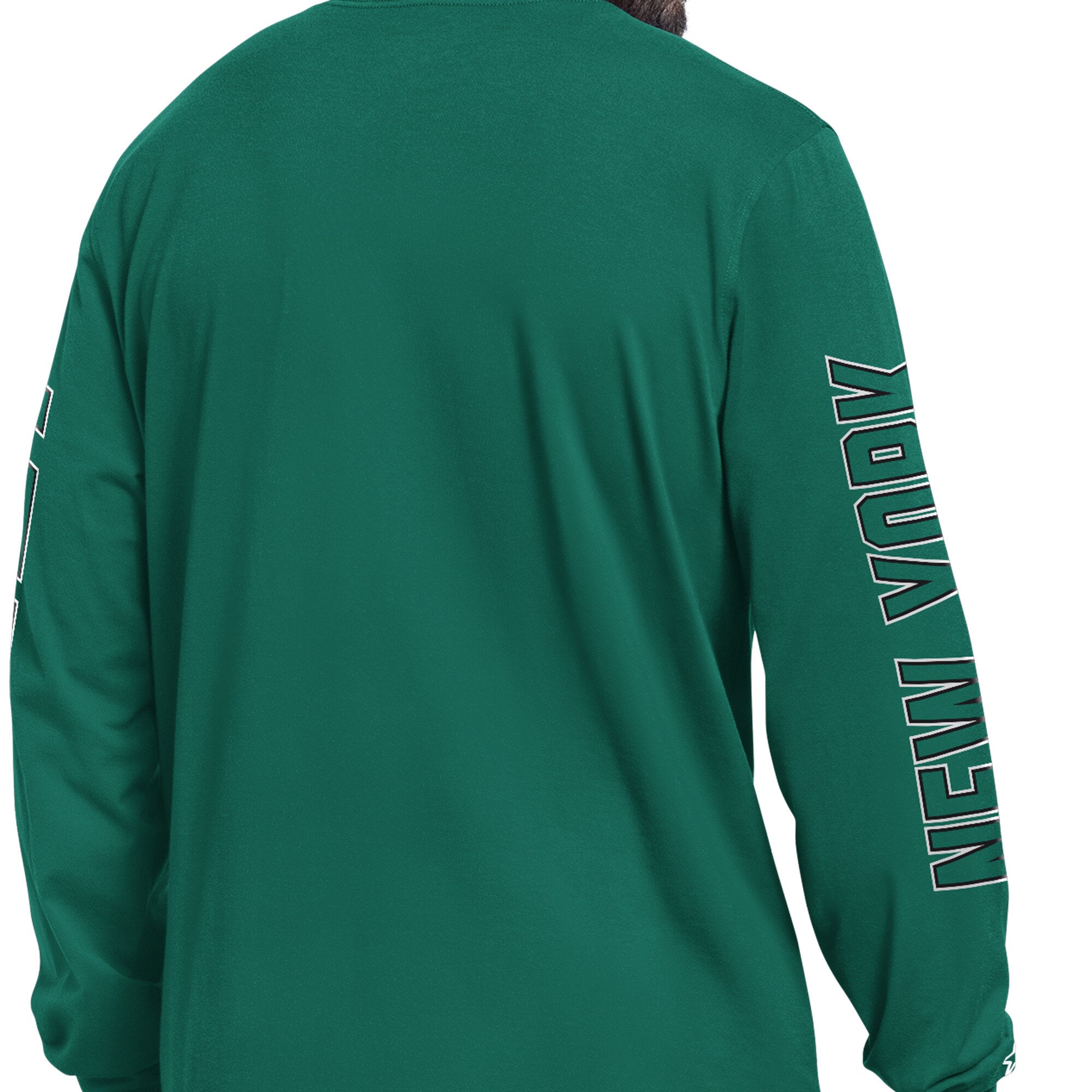 T-shirt à manches longues Starter Green New York Jets Clutch Hit II pour homme