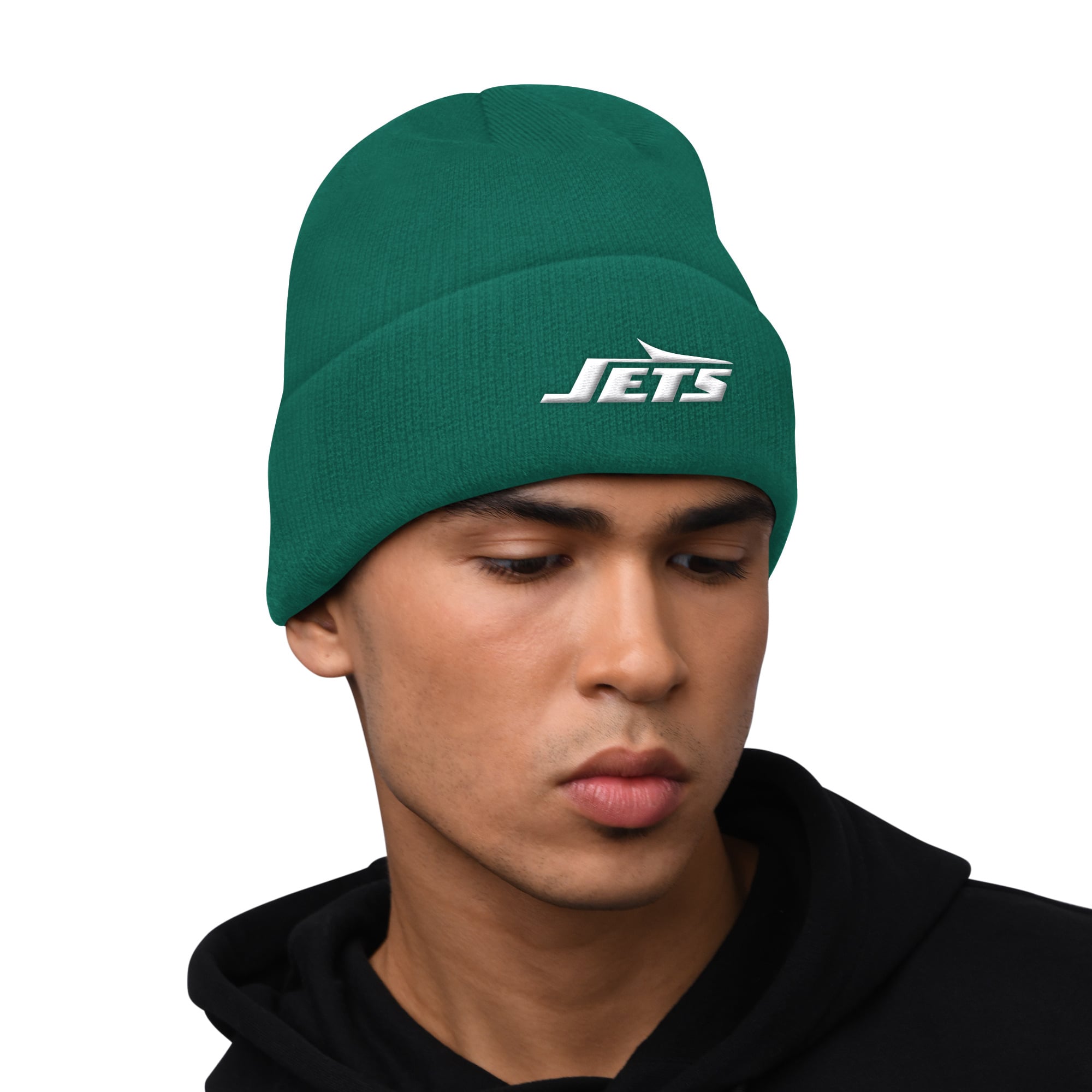 Men's Starter  Green New York Jets Hoodie and Cuffed Knit Hat Combo Pack