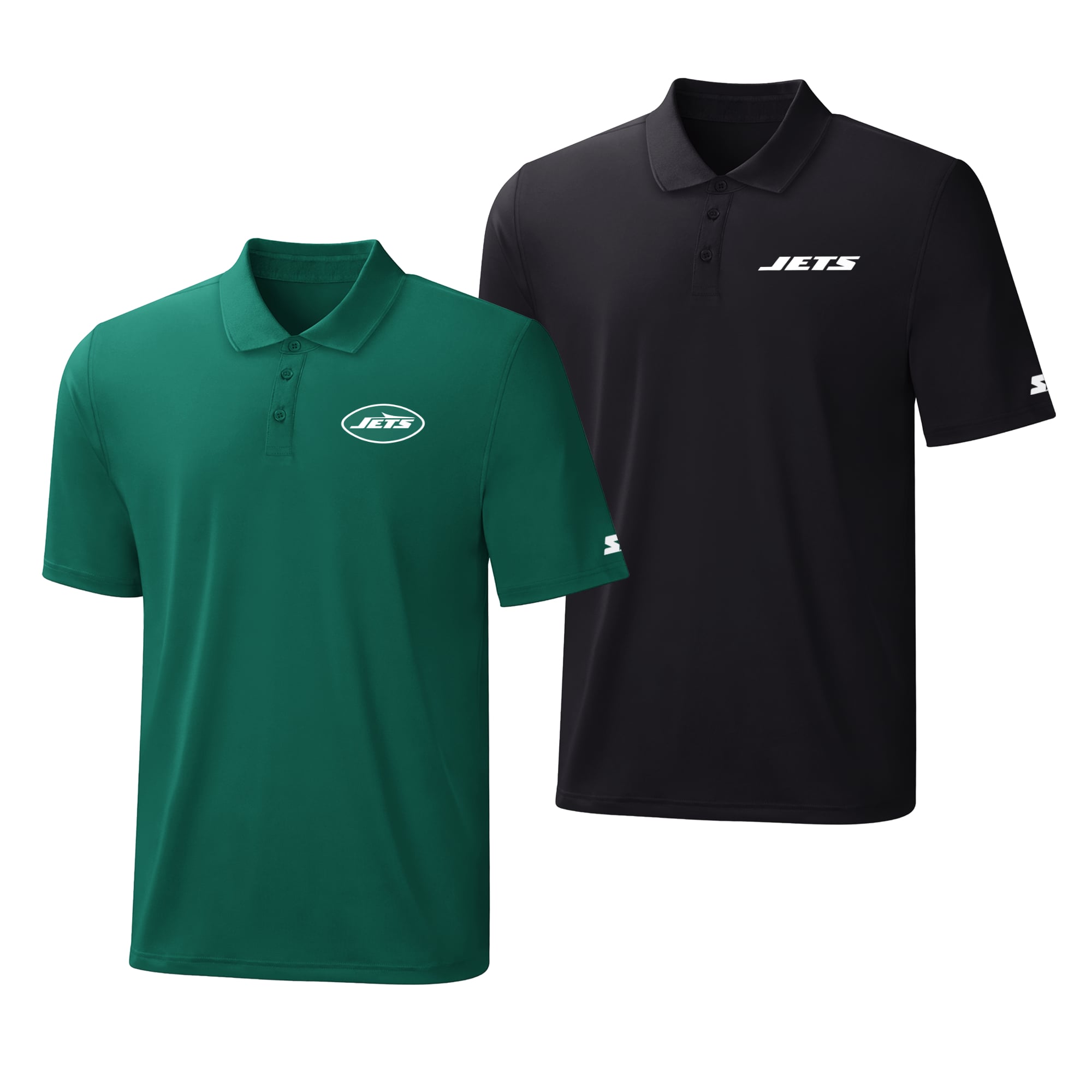 Ensemble de deux polos Starter verts et noirs à logo New York Jets pour homme