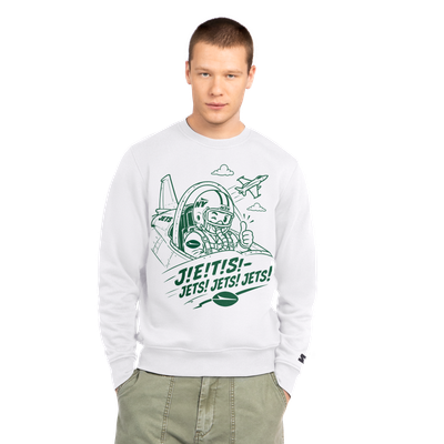 New York Jets Starter Pilot Fleece Sweatshirt - White
