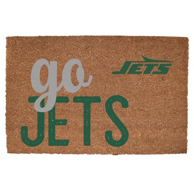 New York Jets 20" x 30" Go Team Coir Door Mat
