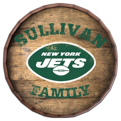 New York Jets 24" Personalized Barrel Top