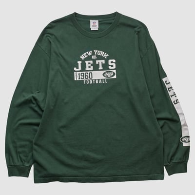 New York Jets NFL 2010s Long Sleeve T-shirt - Green - XL by Fanatics Real Vintage