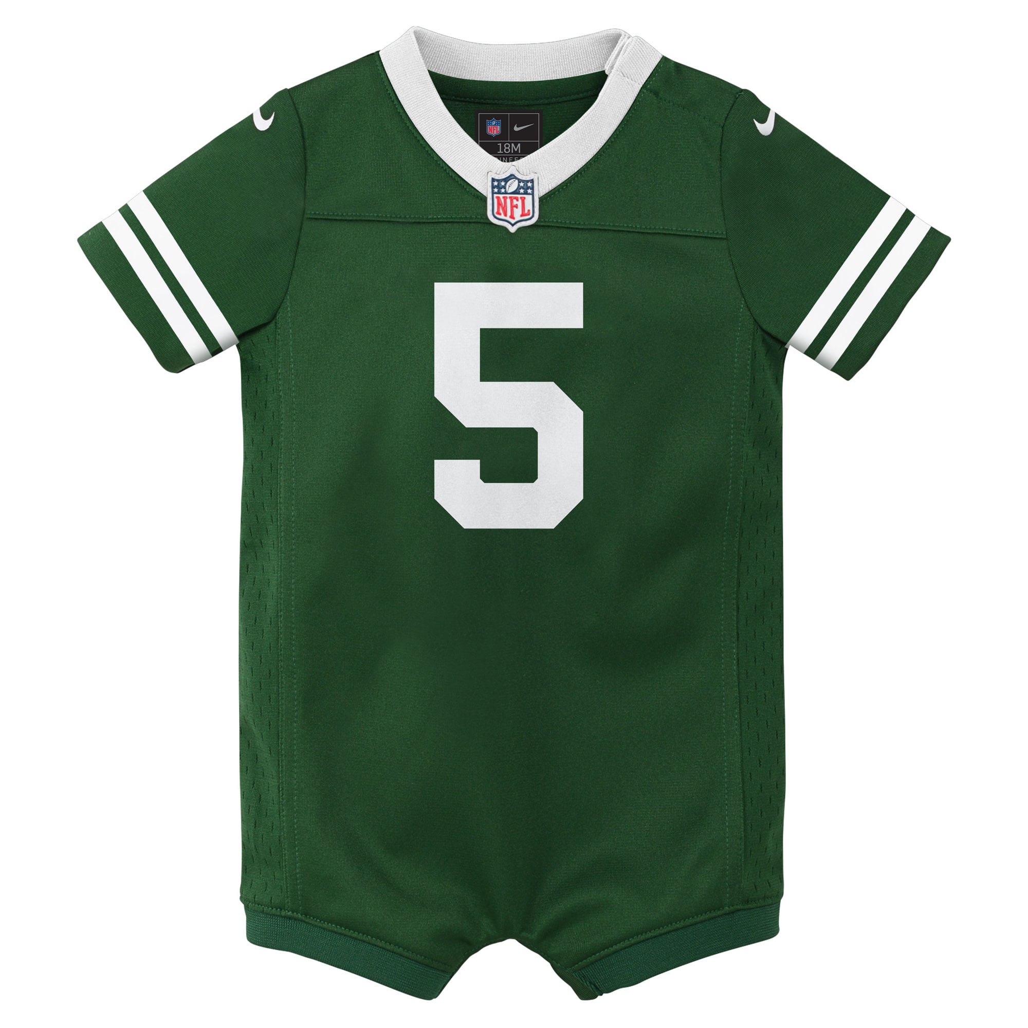 Combinaison Nike Garrett Wilson verte des Jets de New York pour nouveau-né