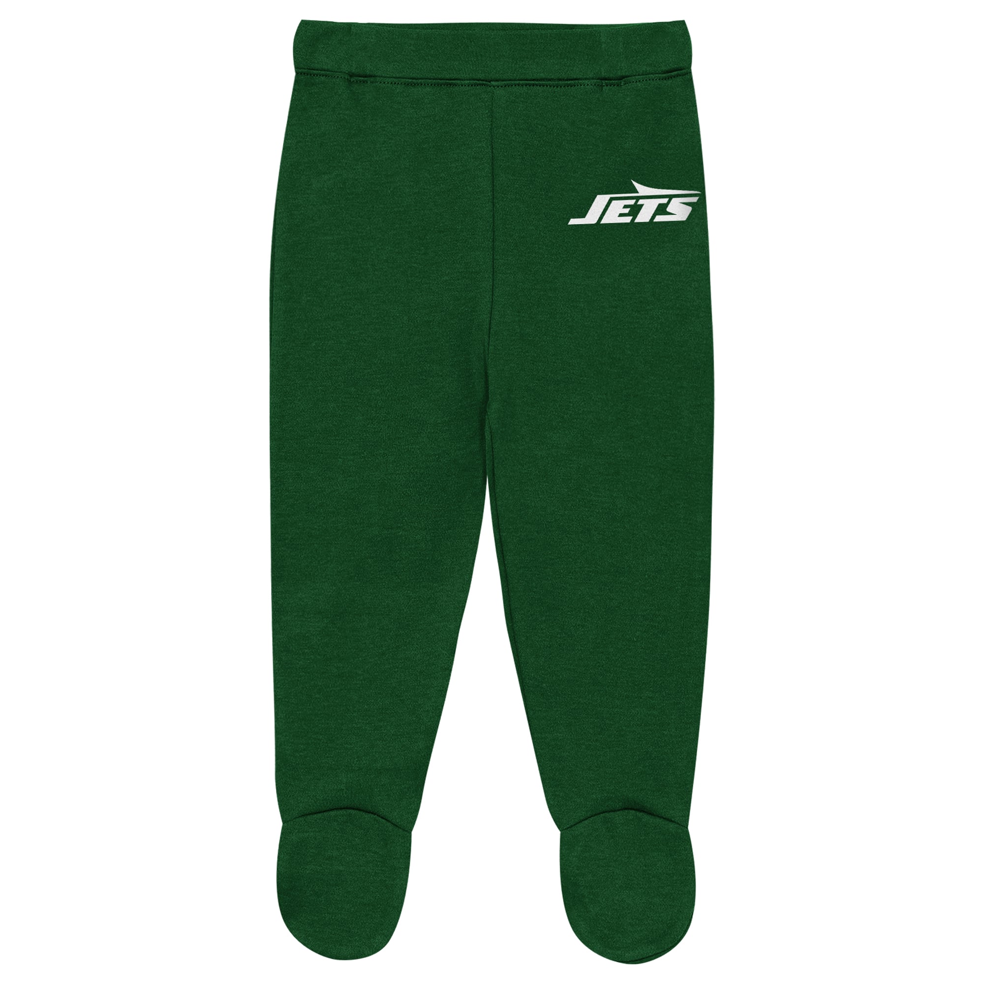 Ensemble pantalon et bonnet 3 pièces New York Jets Huddles & Giggles pour nouveau-né Outerstuff gris chiné