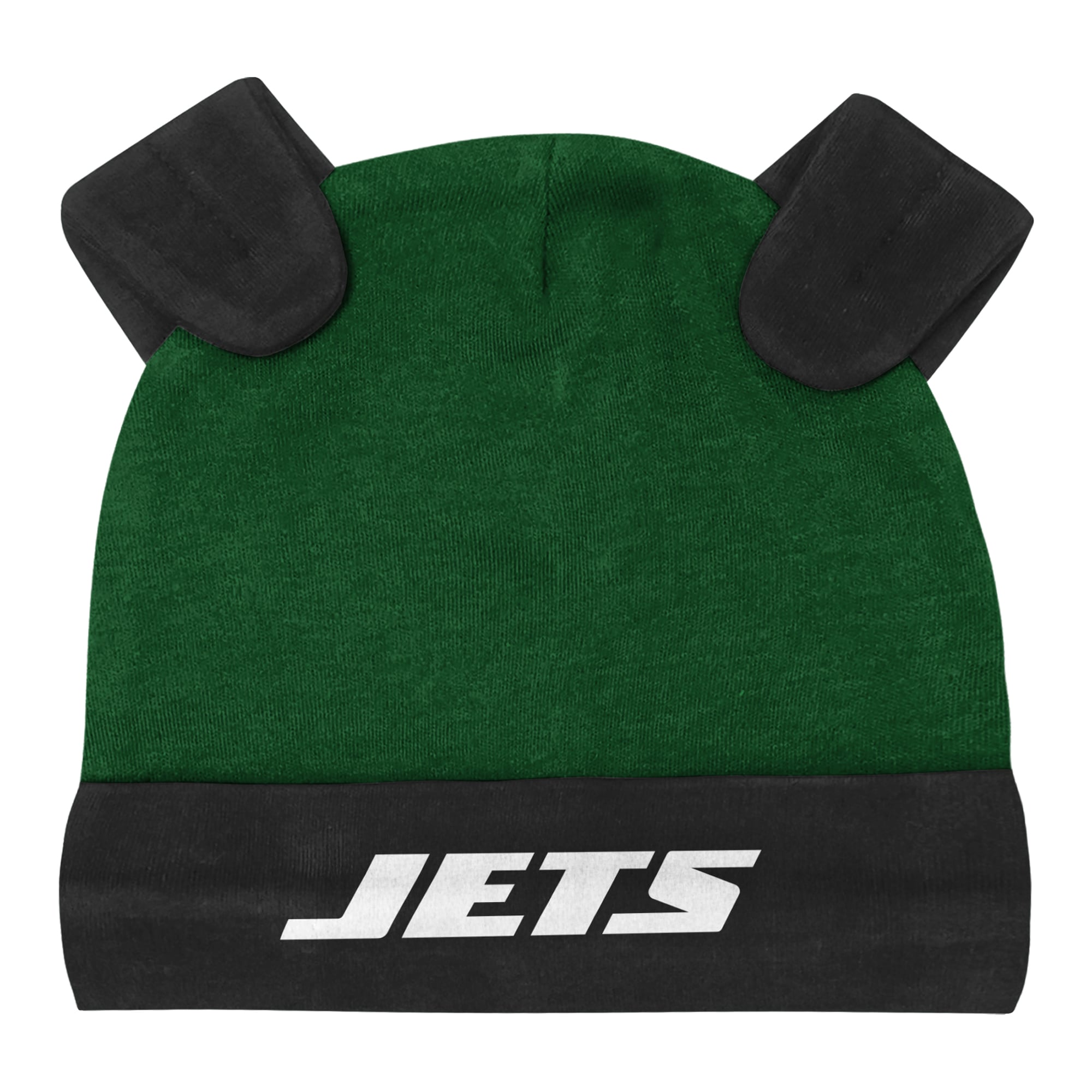 Ensemble pantalon et bonnet 3 pièces New York Jets Huddles & Giggles pour nouveau-né Outerstuff gris chiné