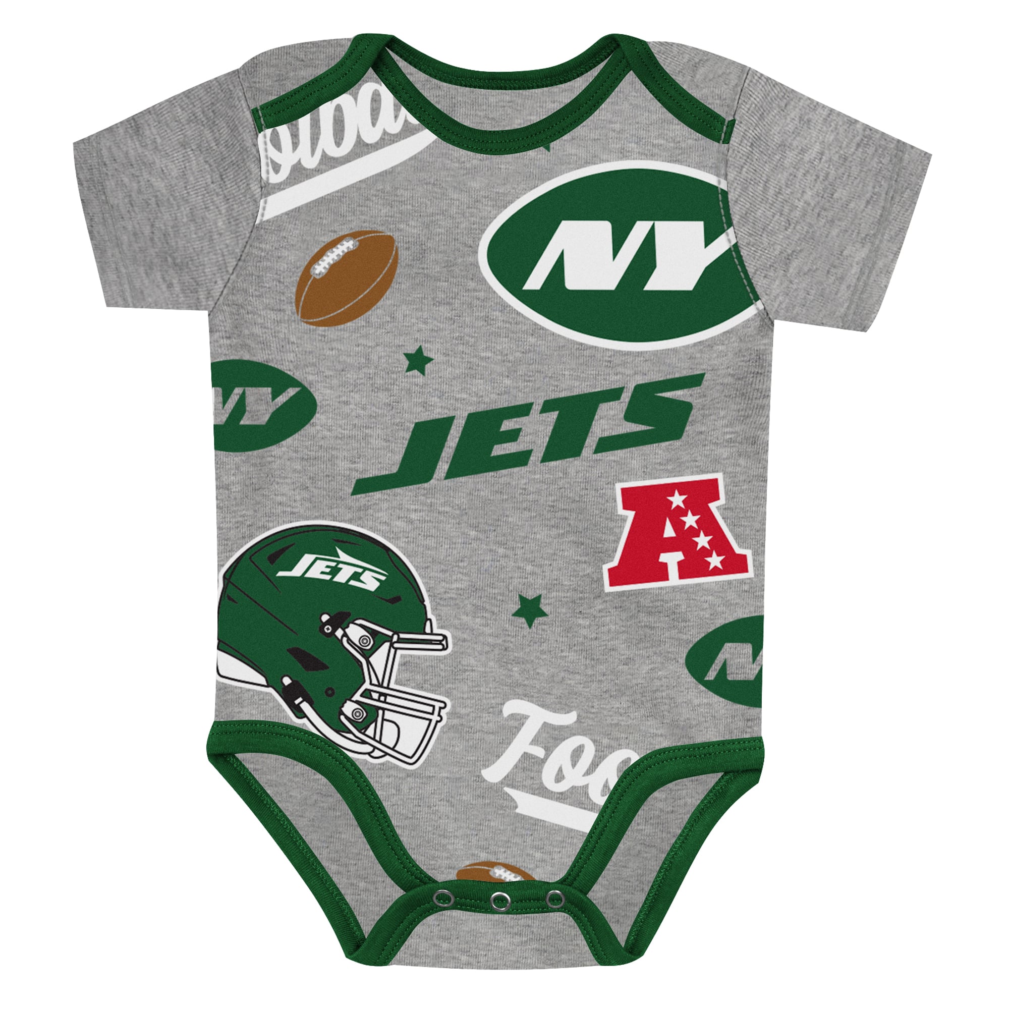 Newborn Outerstuff New York Jets First Round Pick Three-Piece Bodysuit Set