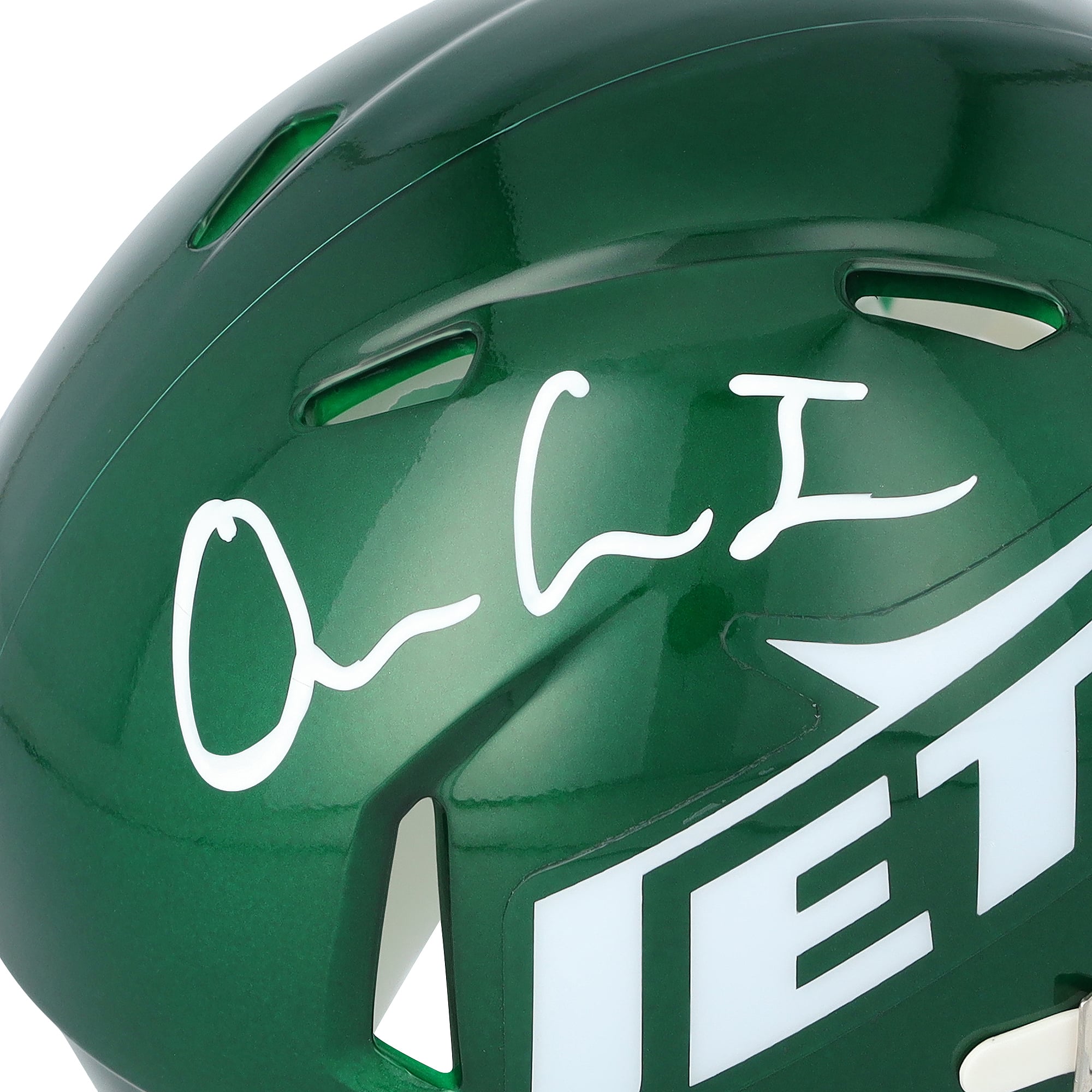 Mini-casque Riddell Speed ​​autographié par Omar Cooper Jr., des Jets de New York