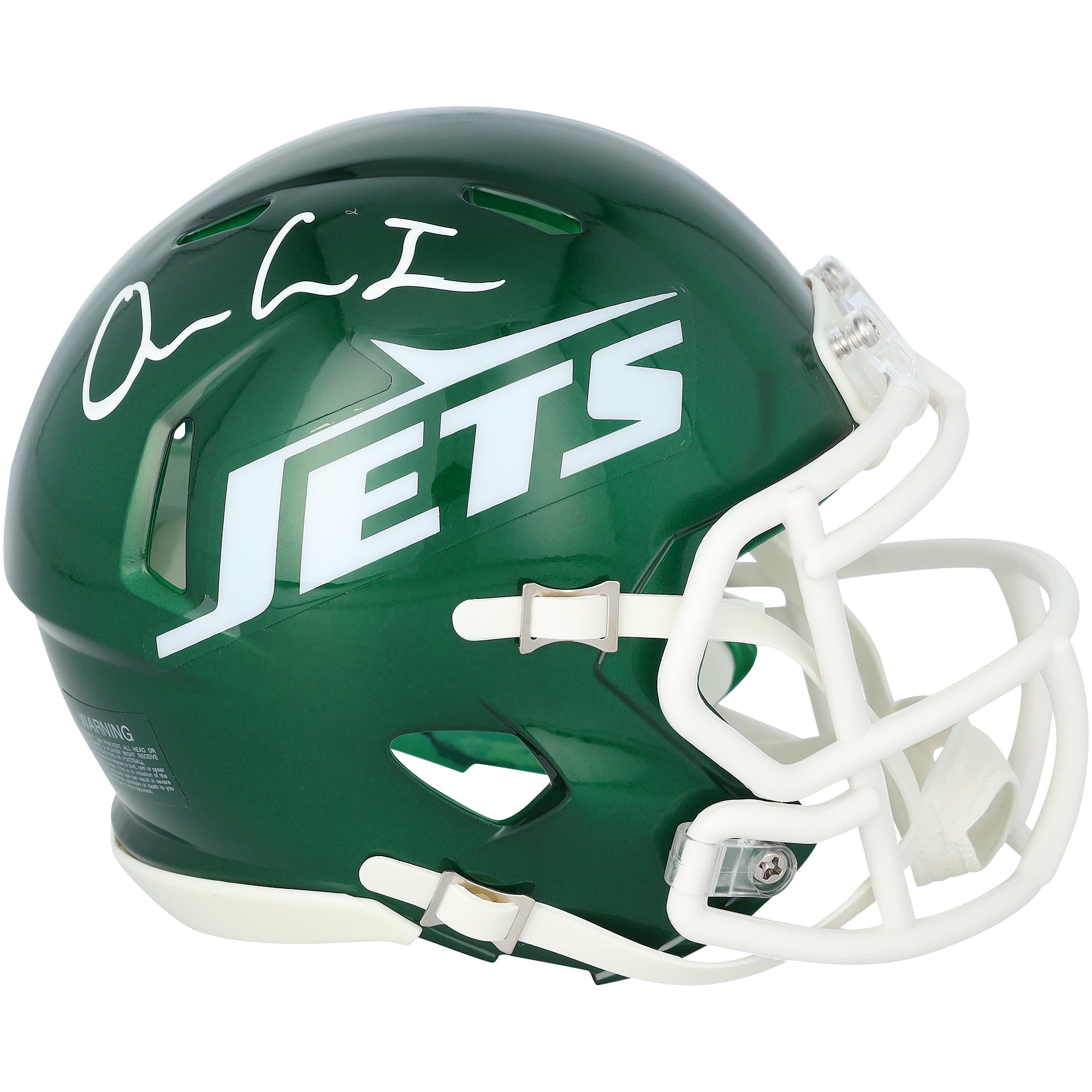 Mini-casque Riddell Speed ​​autographié par Omar Cooper Jr., des Jets de New York