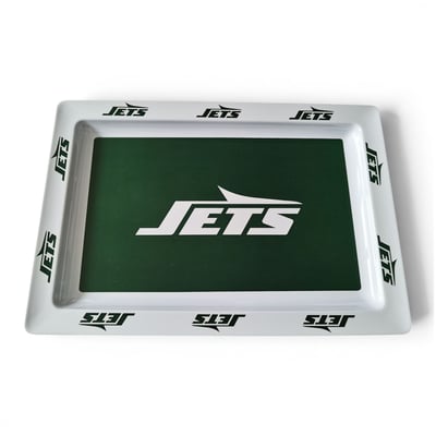 New York Jets Pegasus Repeat Wordmark 22" x 15" Party Tray