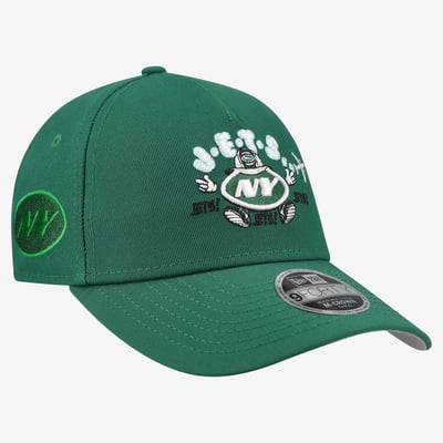 New York Jets New Era Preschool Cartoon 9FORTY M-Crown A-Frame Adjustable Hat - Green
