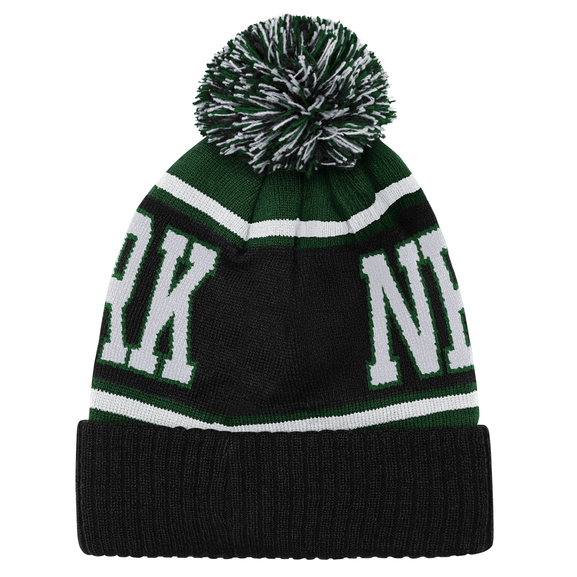 Bonnet en maille à revers True Edge True Edge pour enfants d'âge préscolaire Outerstuff, modèle New York Jets, avec pompon
