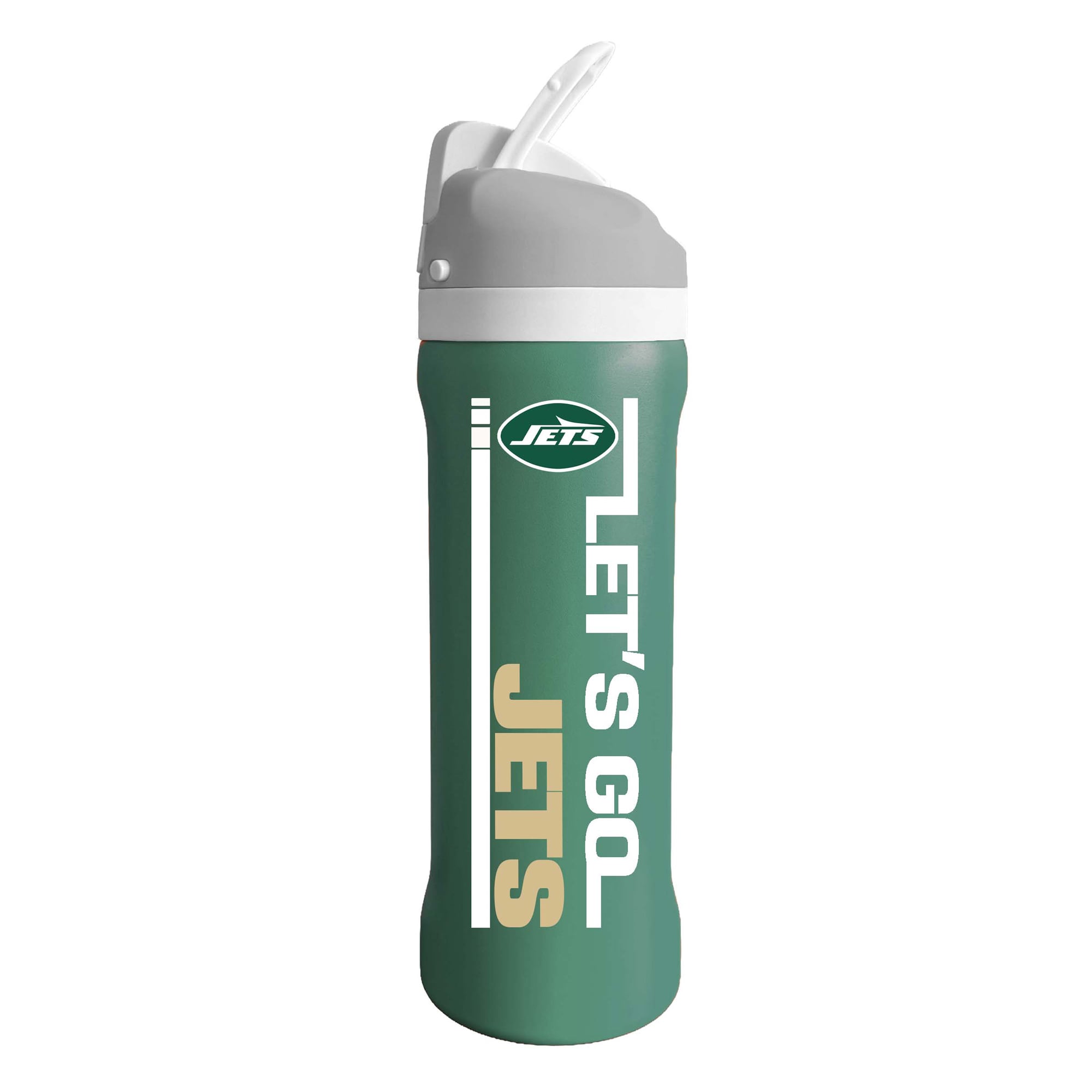 Gobelet isotherme en acier inoxydable de 710 ml (24 oz) aux couleurs de l'équipe des Jets de New York, par The Memory Company