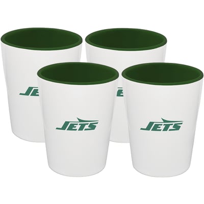 New York Jets The Memory Company Four-Pack Ceramic Shot Glass Set