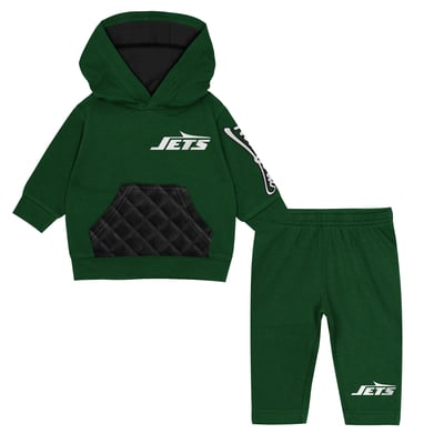 New York Jets Outerstuff Toddler Drive Stopper Hoodie & Pants Fleece Set - Green