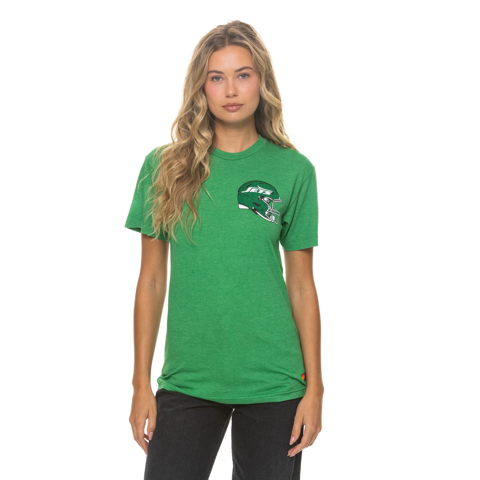 T-shirt unisexe Aviator Nation vert New York Jets en mélange de trois matières