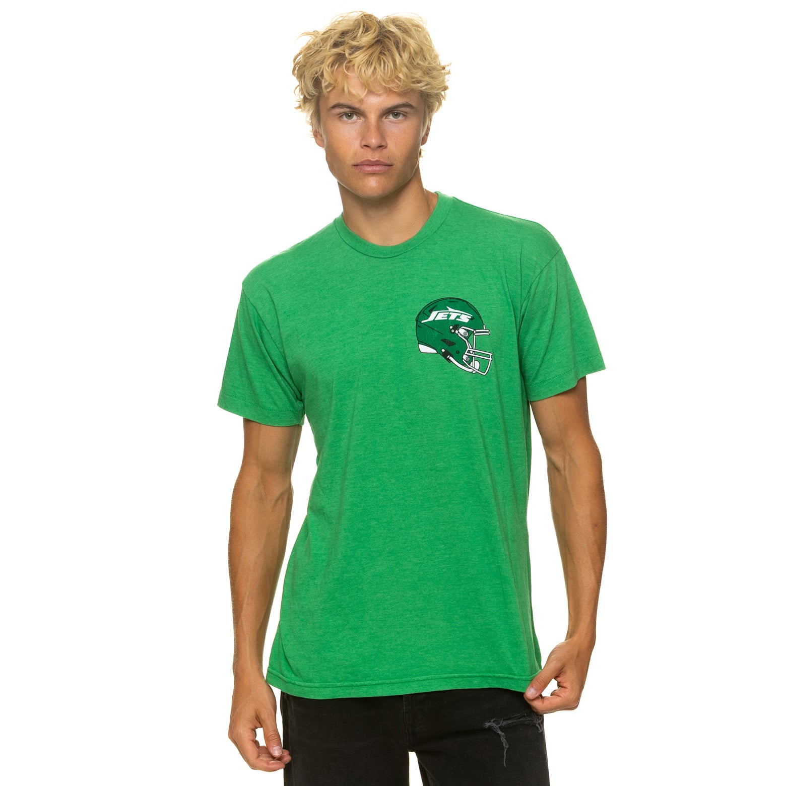 T-shirt unisexe Aviator Nation vert New York Jets en mélange de trois matières