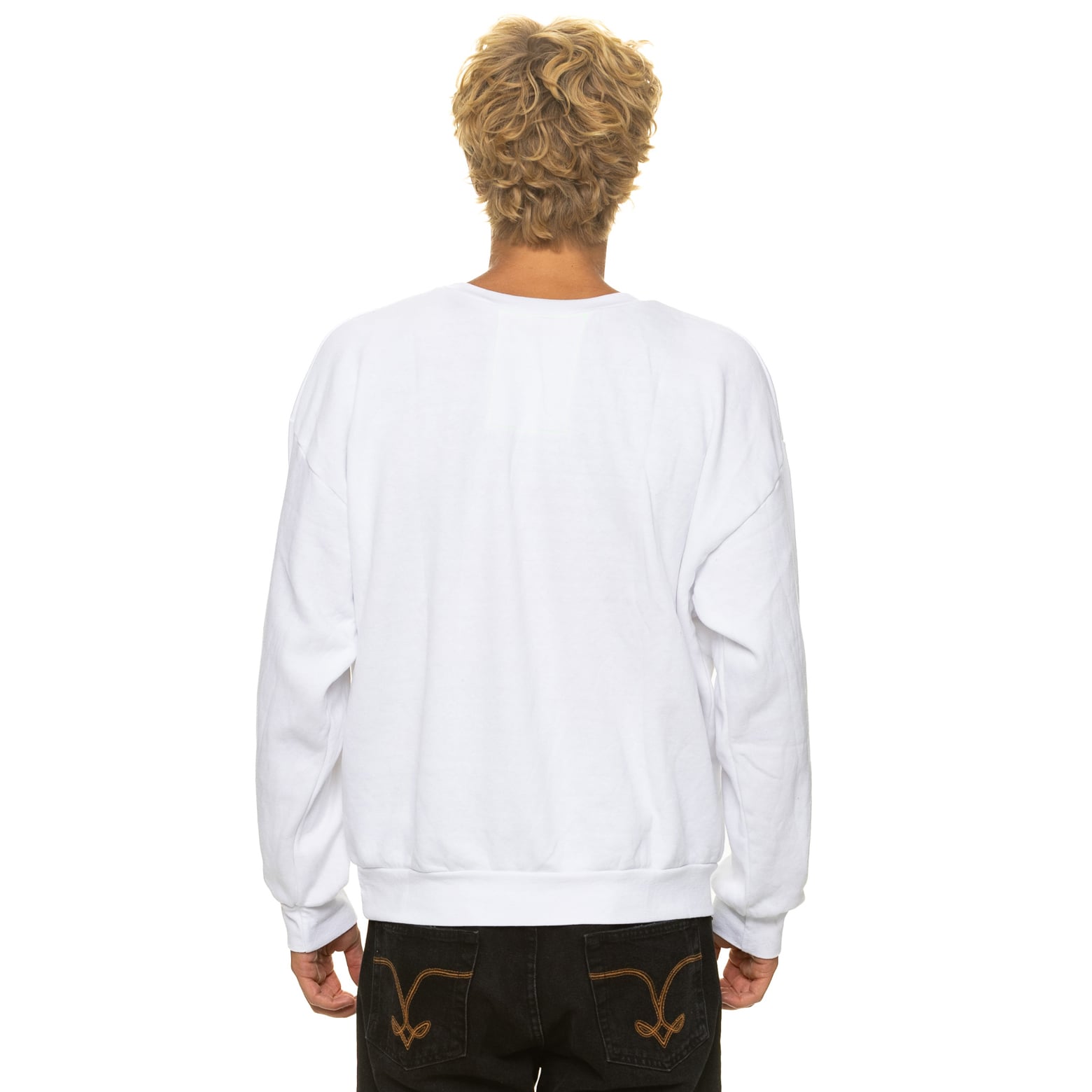 Sweat-shirt unisexe Aviator Nation blanc New York Jets, coupe décontractée, en mélange de trois matières.