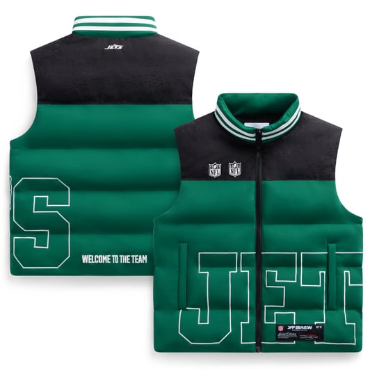 Unisex Green New York Jets Team Puffer Vest