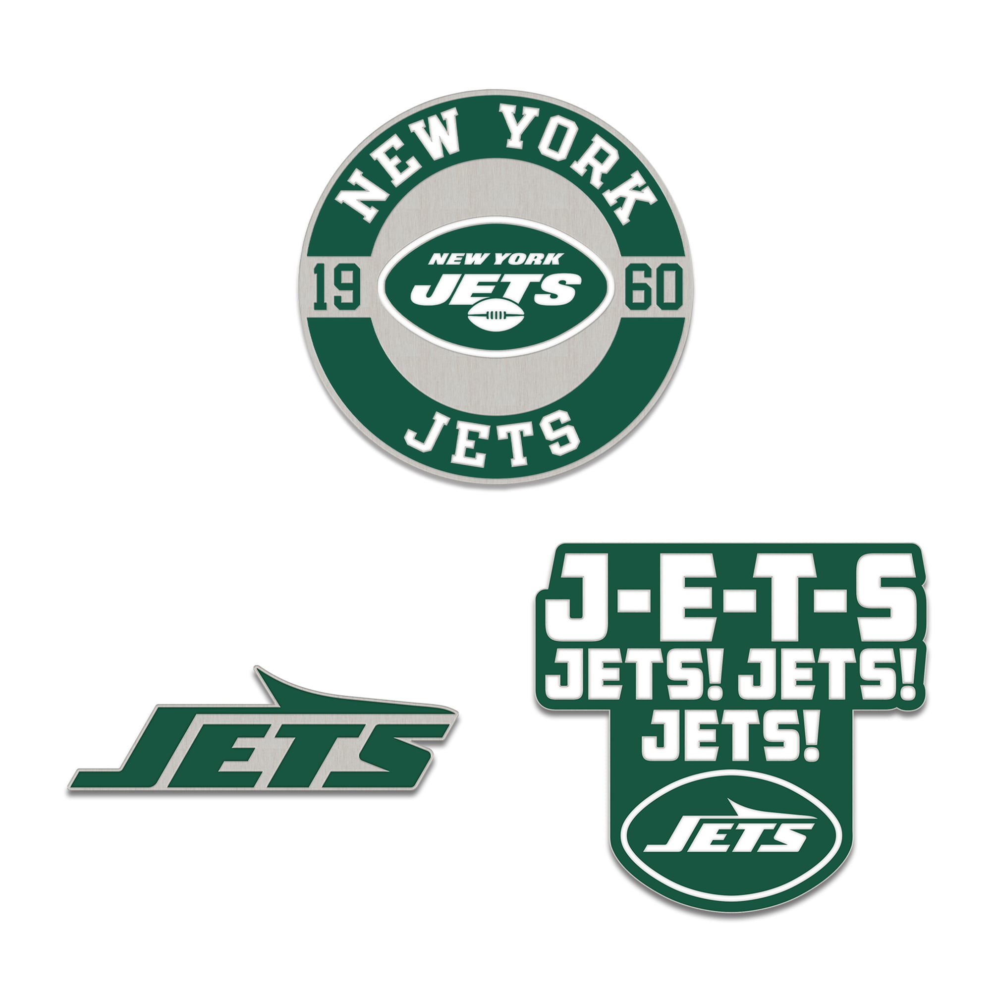 Ensemble de trois broches de pin WinCraft New York Jets