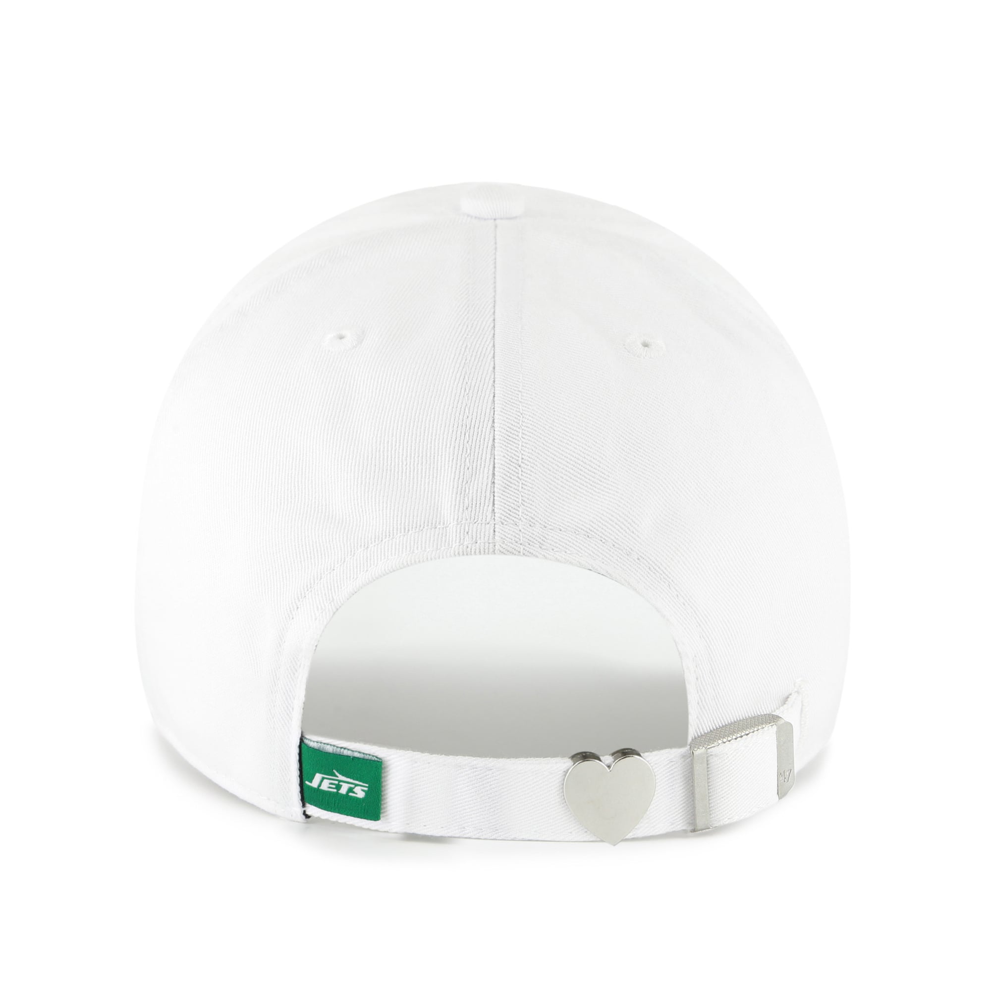 Women's '47 White New York Jets Trendy Script Clean Up Adjustable Hat