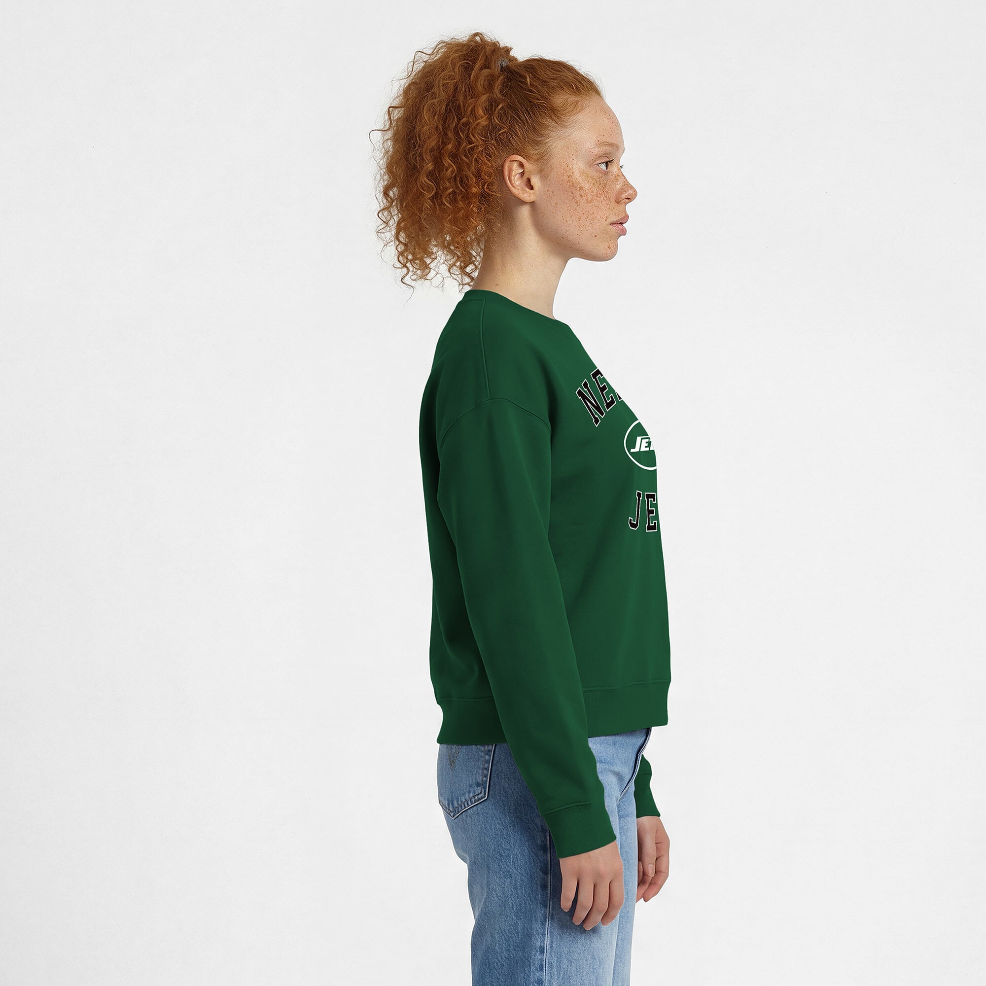 Sweat-shirt Champion vert New York Jets Heart & Soul Powerblend pour femme