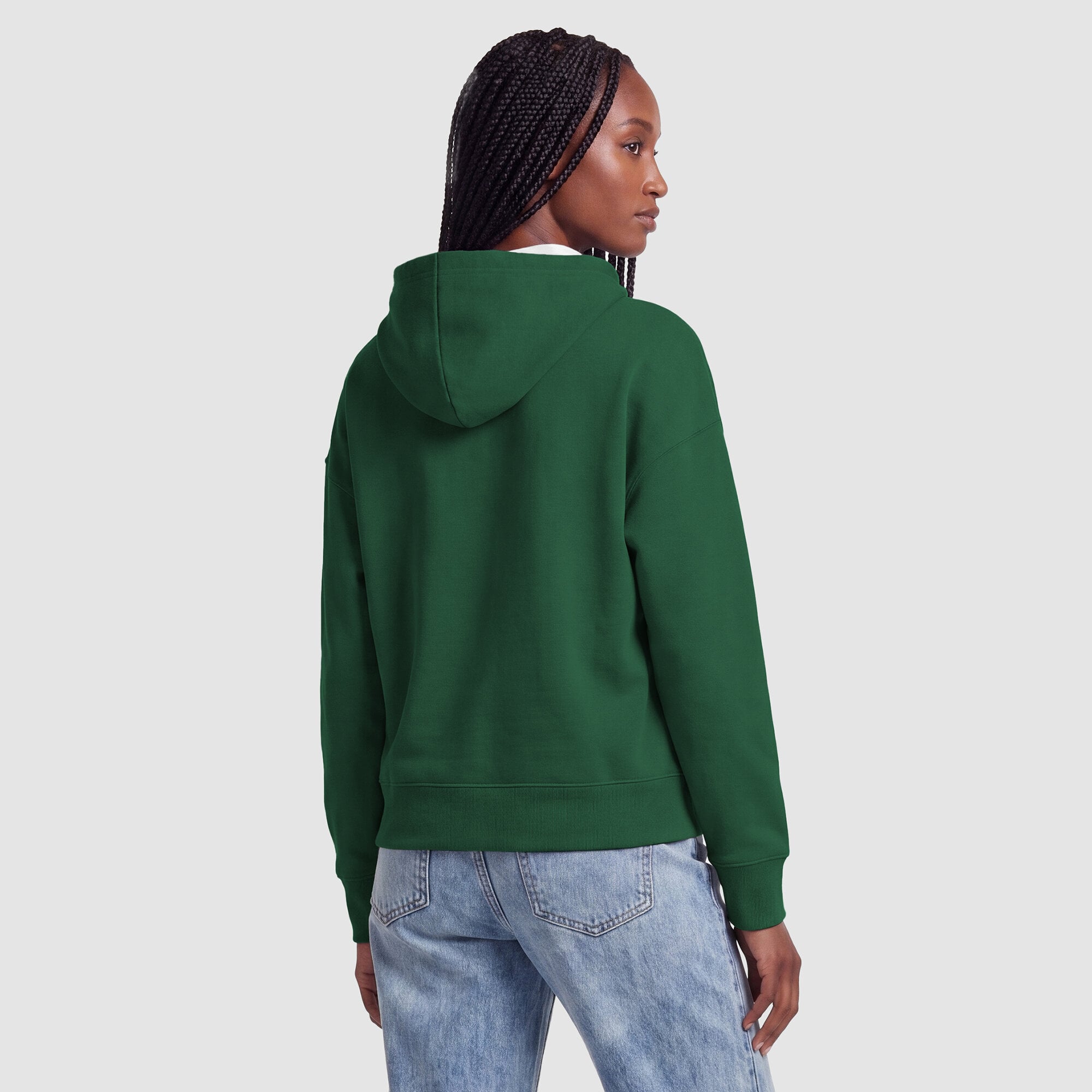 Women's Champion Green/White New York Jets Contrast Liner Hoodie